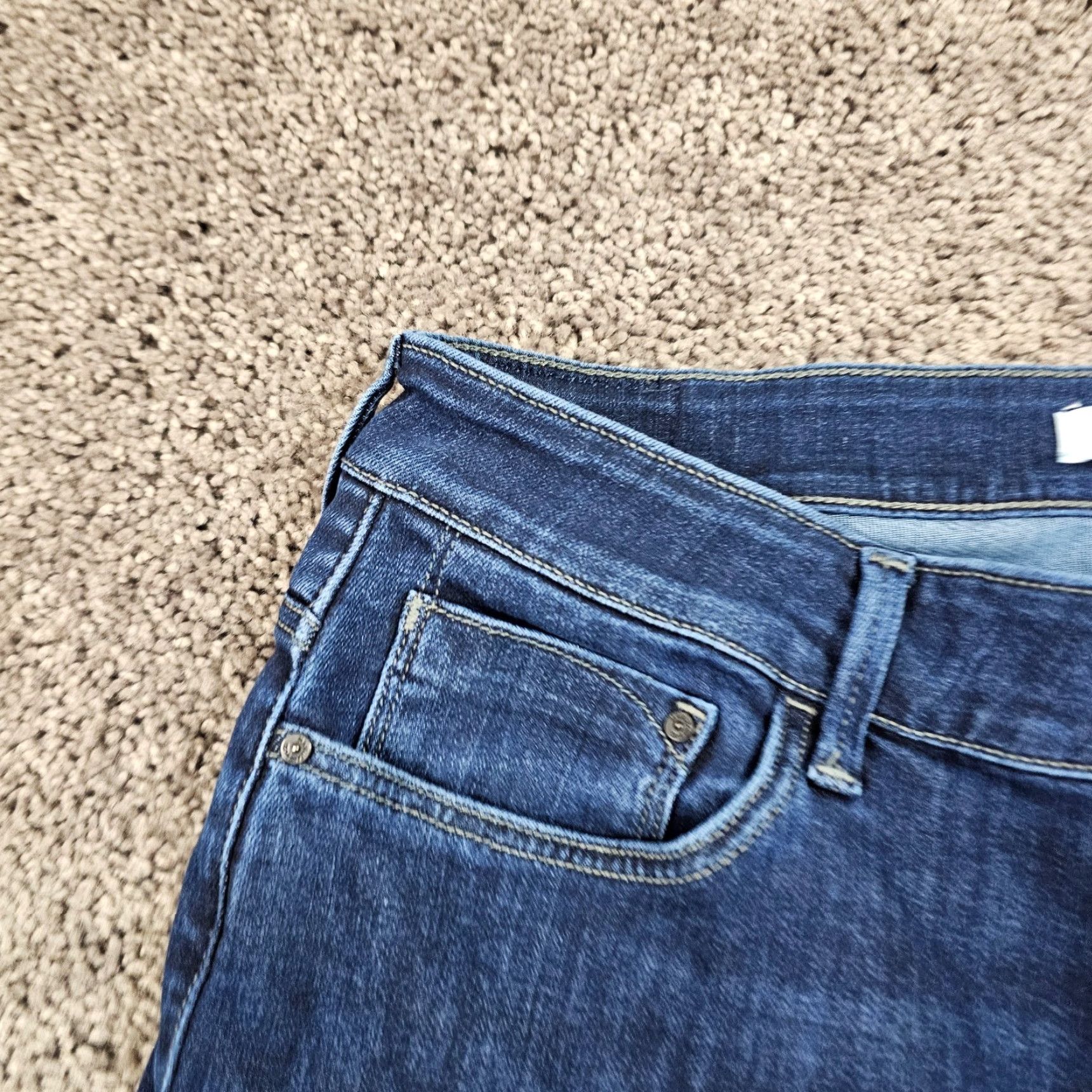 Mavi Mavi Jeans Womens High Rise Straight Leg Stretch Denim 28x31 Dark Wash Kendra Size 24" / US 00 / IT 34 - 3 Thumbnail