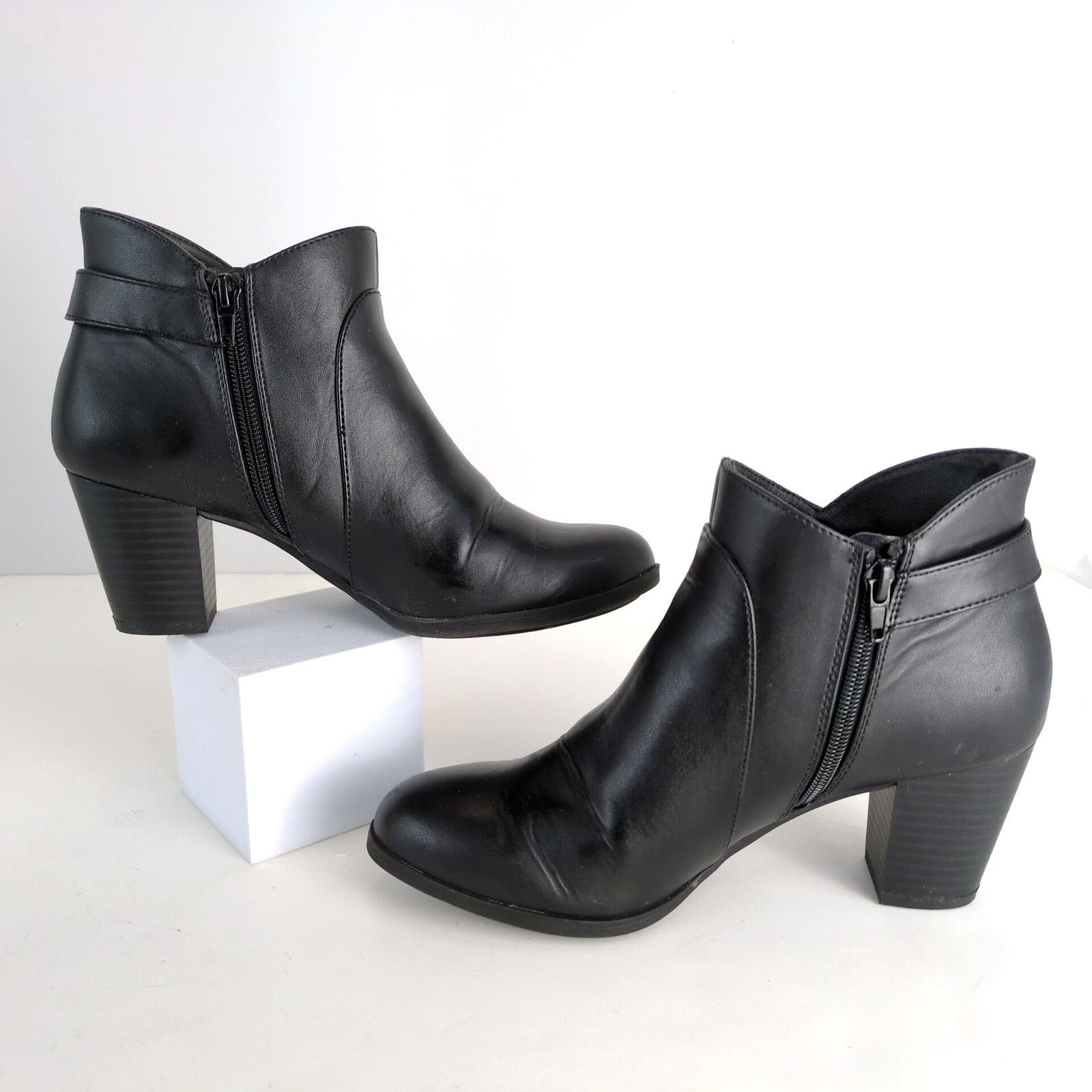 Giani Bernini Giani Bernini Abalina Women's 8 Faux Leather Ankle Bootie Size US 8 / IT 38 - 3 Thumbnail