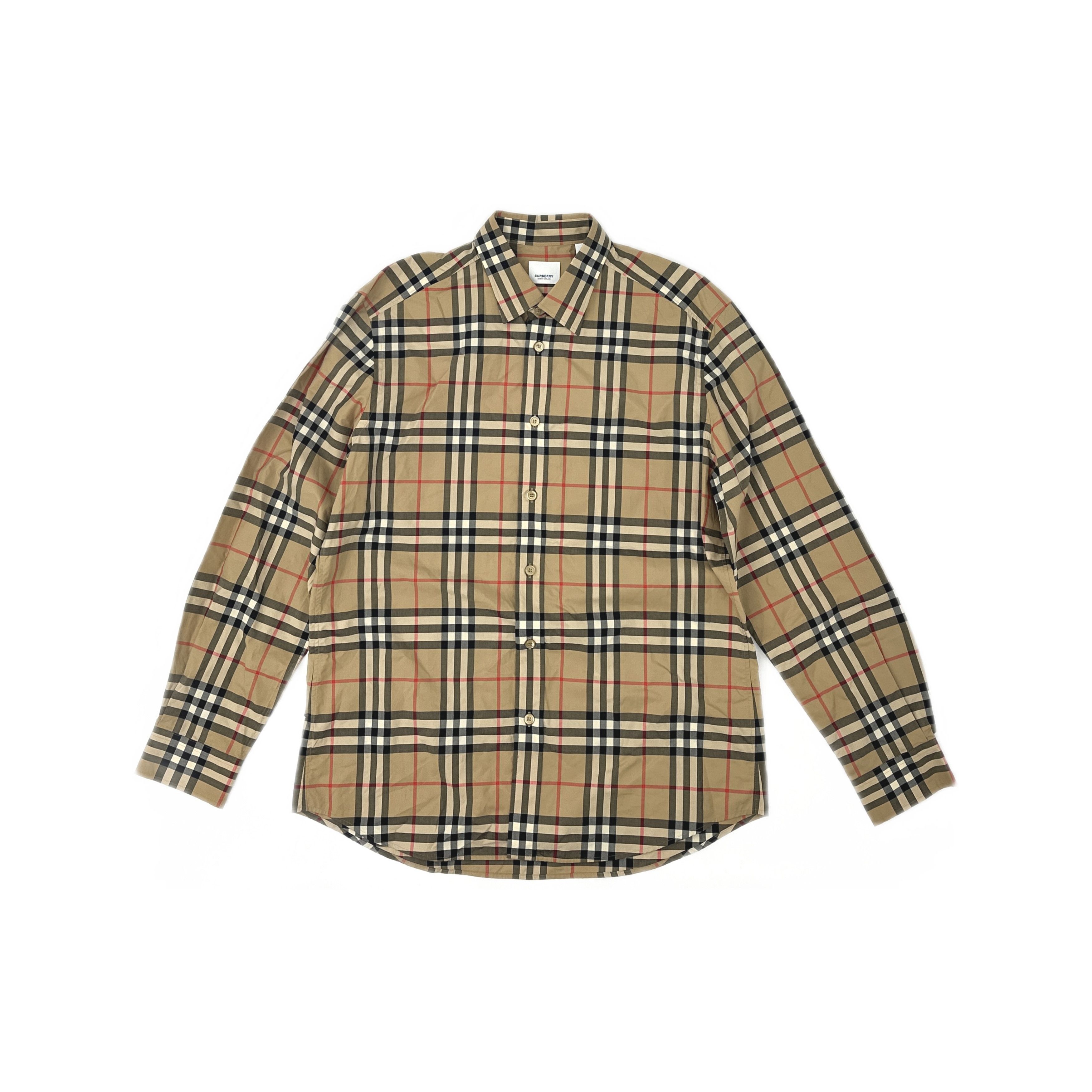 Burberry Burberry Check Button Up Shirt Size L Size US L / EU 52-54 / 3 - 1 Thumbnail