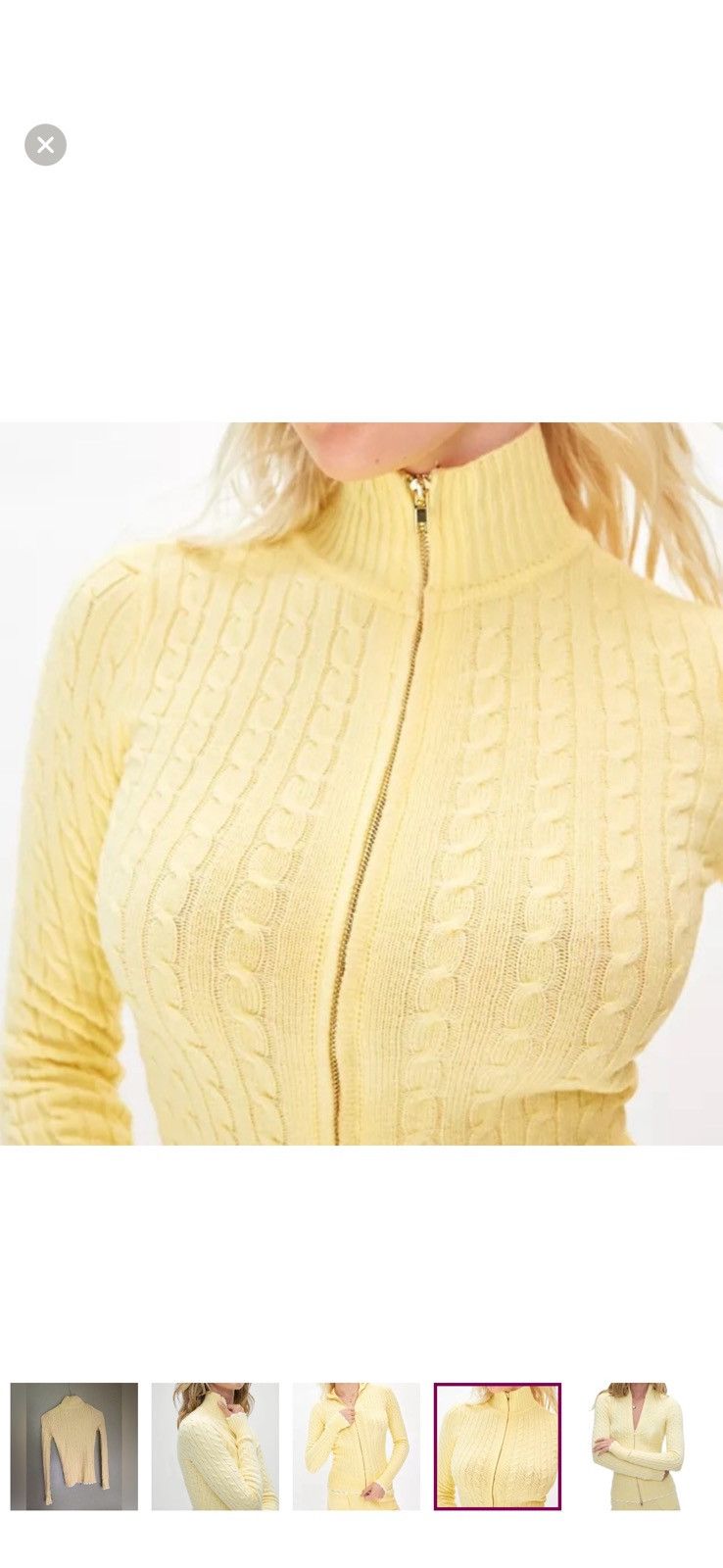 Other Carter Cable Knit Sweater Frankie’s Bikinis Vanilla Sugar Size XS / US 0-2 / IT 36-38 - 9 Thumbnail