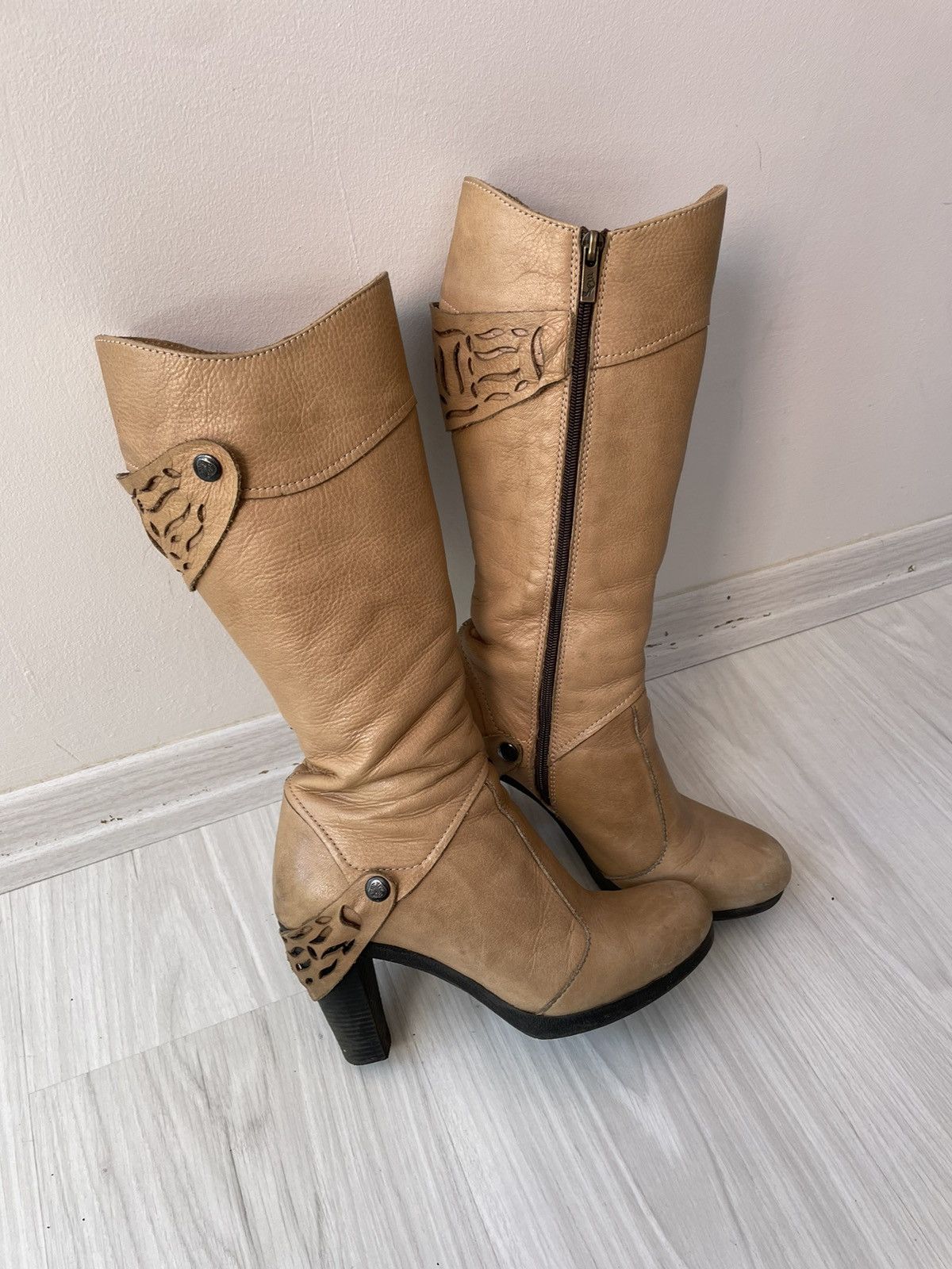 Vintage Vintage leather boots Size US 6 / IT 36 - 11 Thumbnail