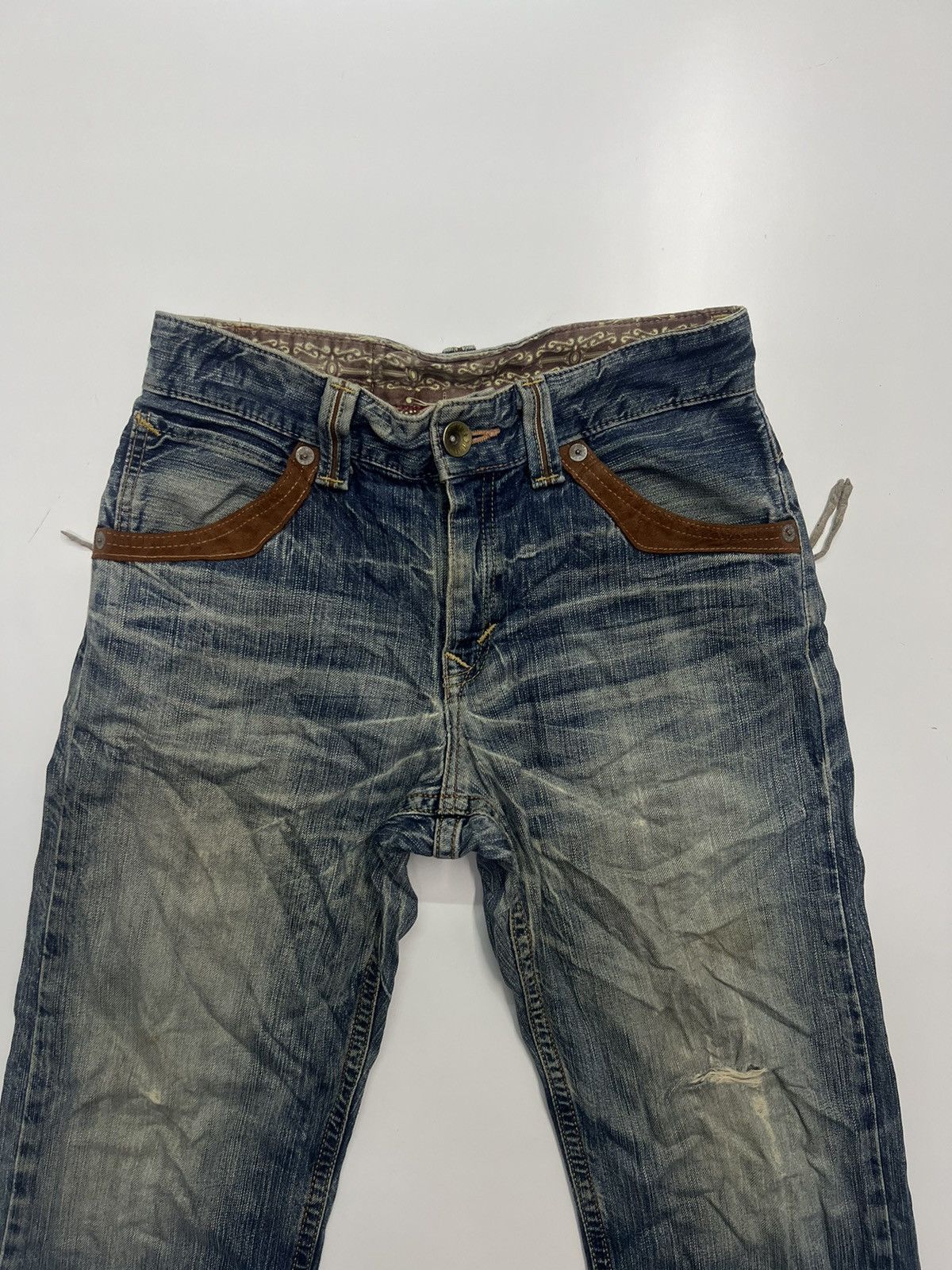 Edwin Vintage Edwin Distress Denim Jeans Size 31 Size US 31 - 7 Thumbnail