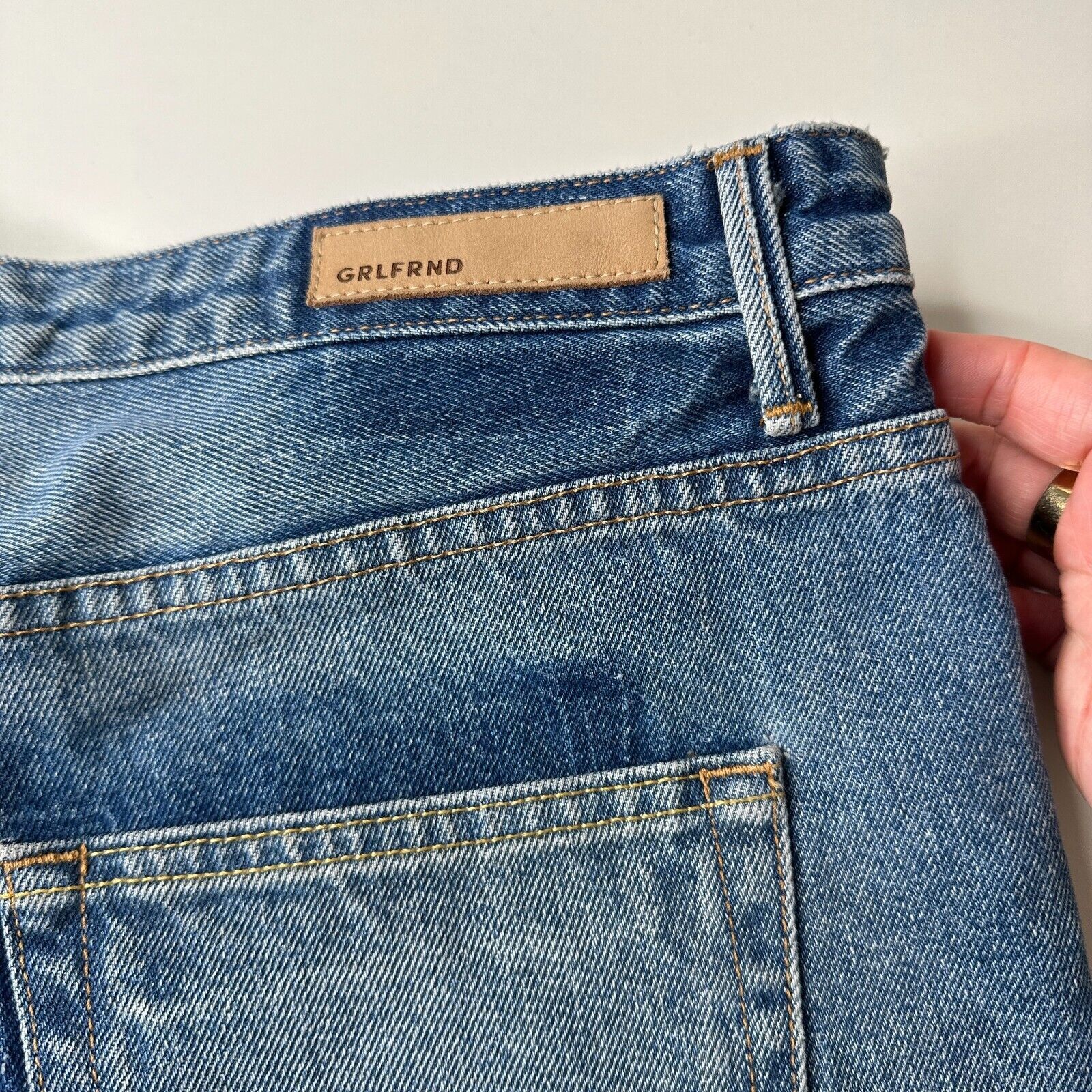 GRLFRND GRLFRND Cindy Button Fly High Rise CutOff Short Raw Hem 32 Size 32" / US 10 / IT 46 - 6 Thumbnail
