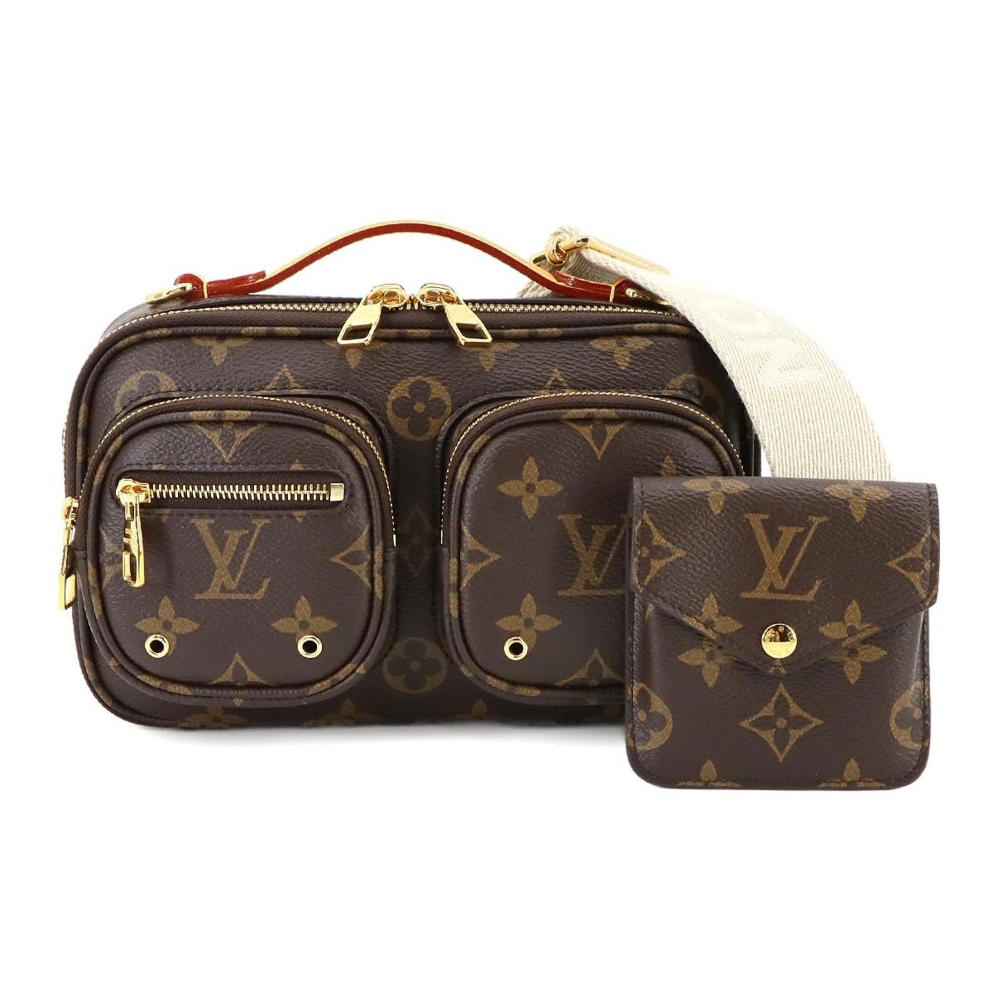 Louis Vuitton Monogram Utility Crossbody 2Way Hand Shoulder Bag M80446 Brown Rfid, Women's