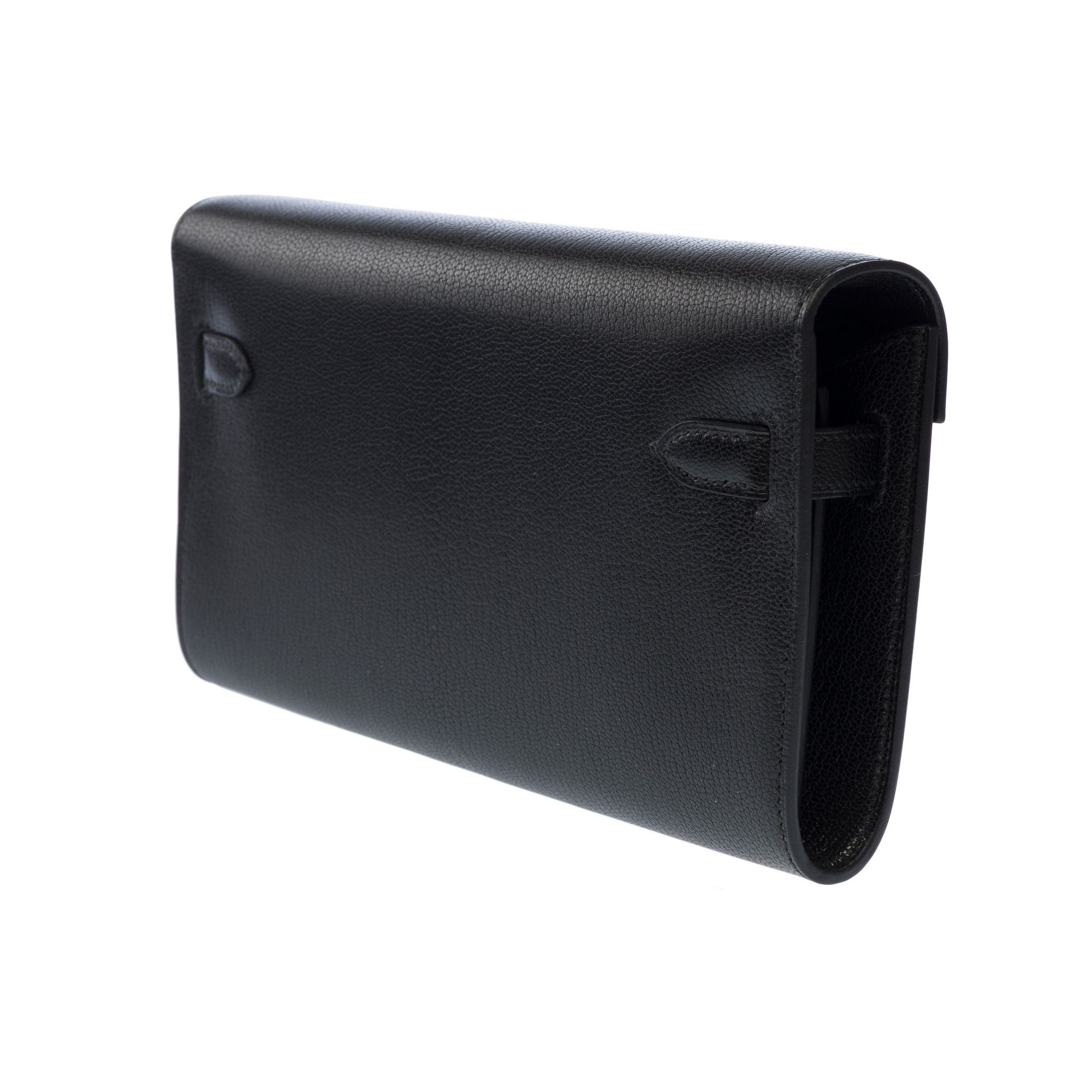 Hermes HERMES Kelly to go in Black Leather Size ONE SIZE - 6 Thumbnail