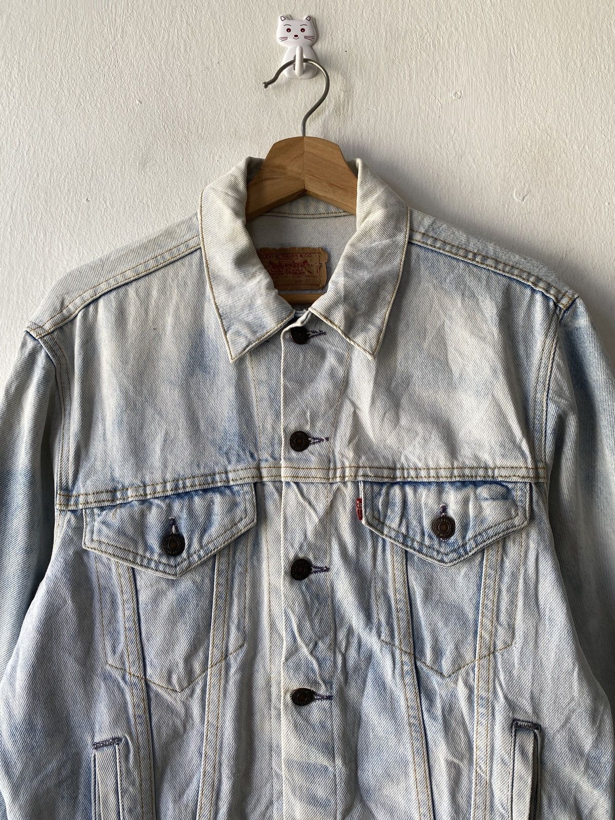 Levi's Vintage 80’s Levis Stonewashed Trucker Denim Jacket Size US M / EU 48-50 / 2 - 4 Thumbnail