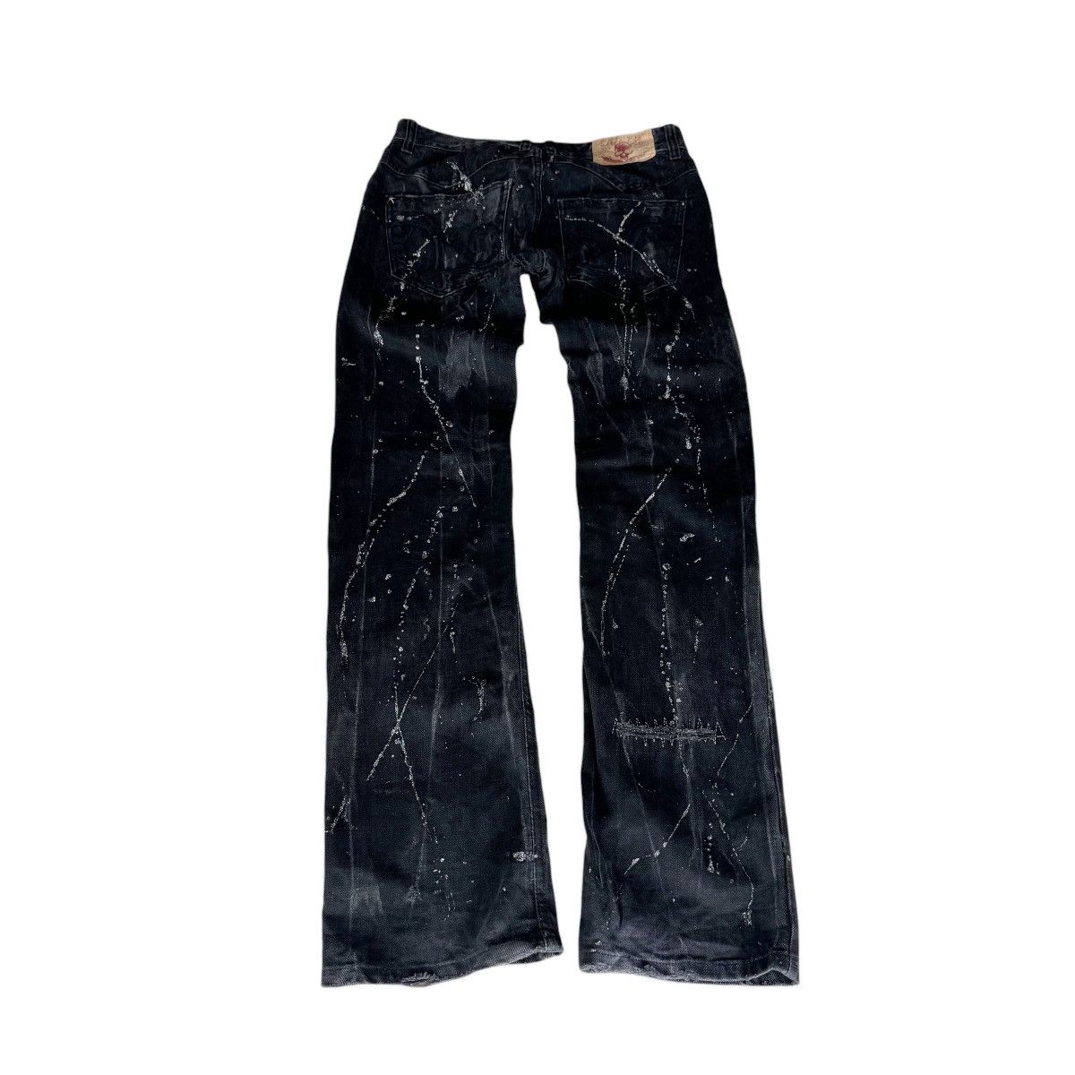 If Six Was Nine 🌟00s LAGUST PAINT SPLASHED DENIM PANTS Size US 32 / EU 48 - 14 Thumbnail