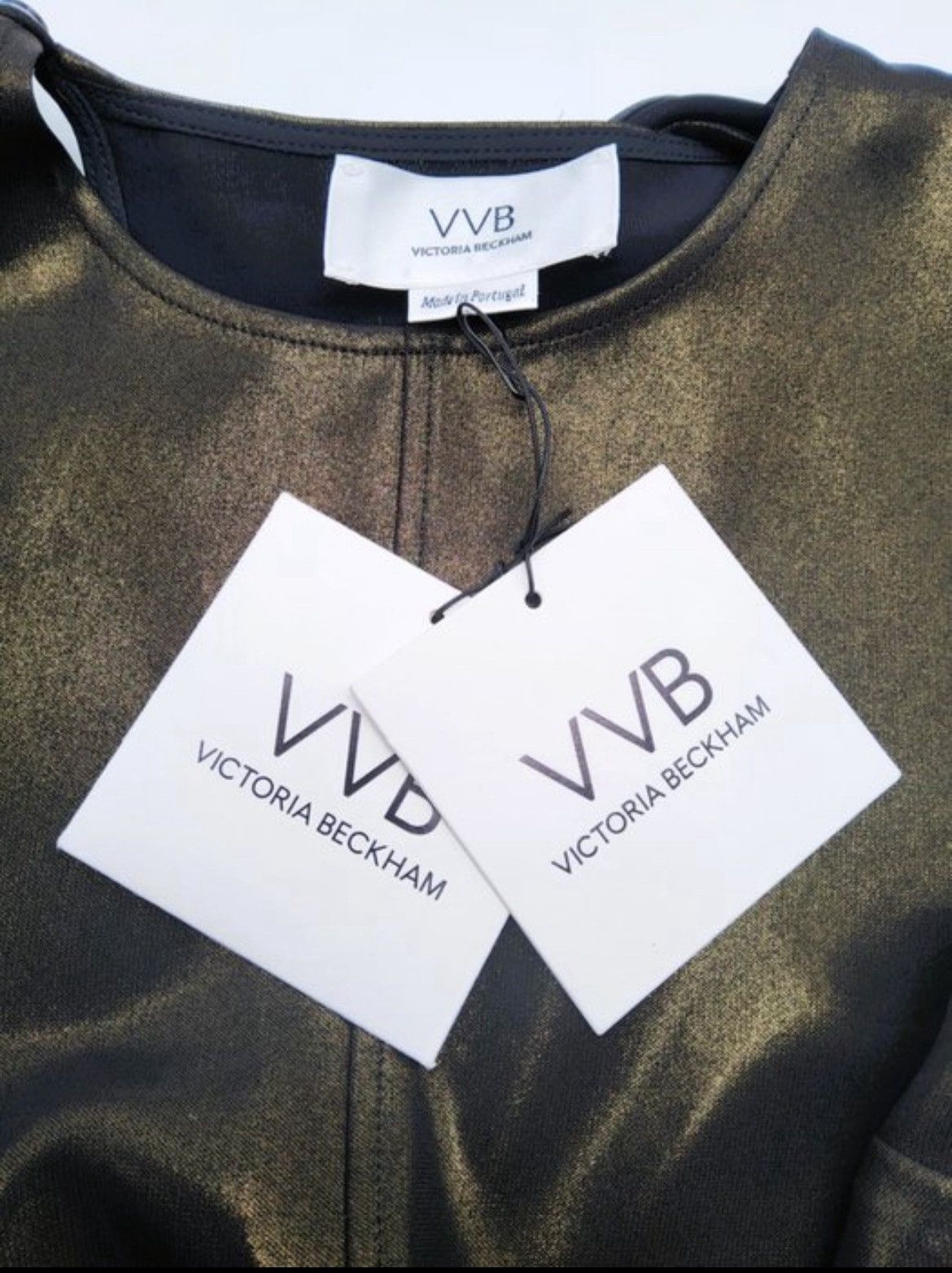 Victoria Beckham Victoria Beckham Metallic Open Back Top – NWT – XS Size XS / US 0-2 / IT 36-38 - 6 Thumbnail