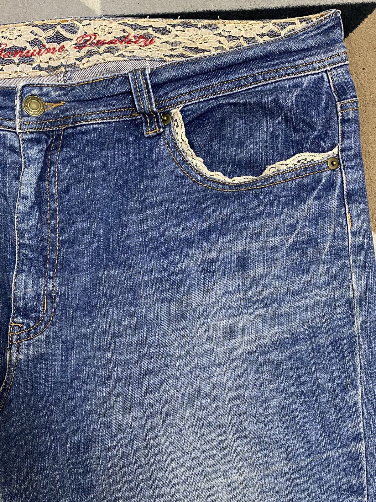 Japanese Brand Vintage Japanese Brands Blue Wash Flare Jeans Size US 37 - 8 Thumbnail