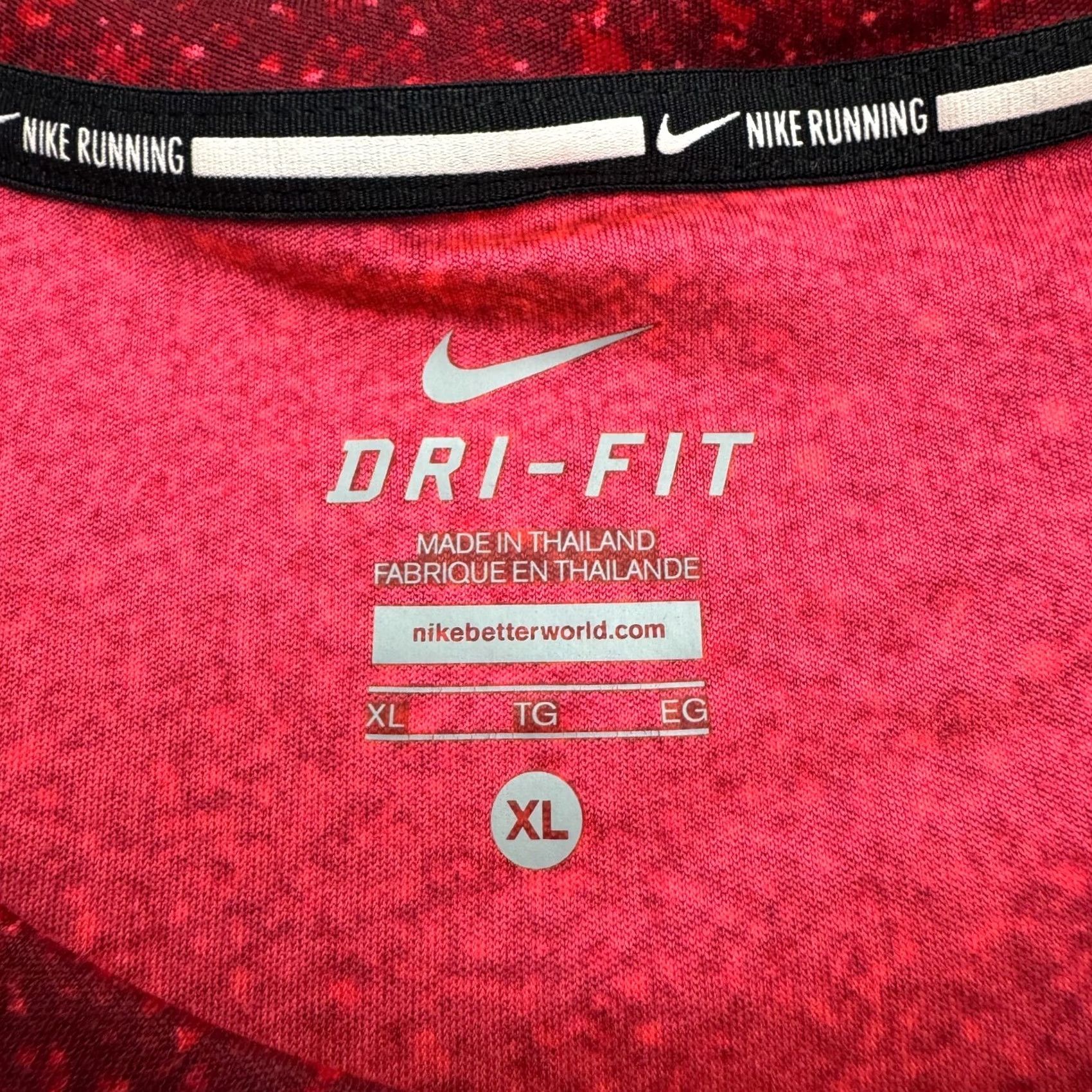 Nike Nike Dri-Fit Long Sleeve Active T-Shirt Mens XL Heather Red Crew Neck NWT Size US XL / EU 56 / 4 - 6 Thumbnail