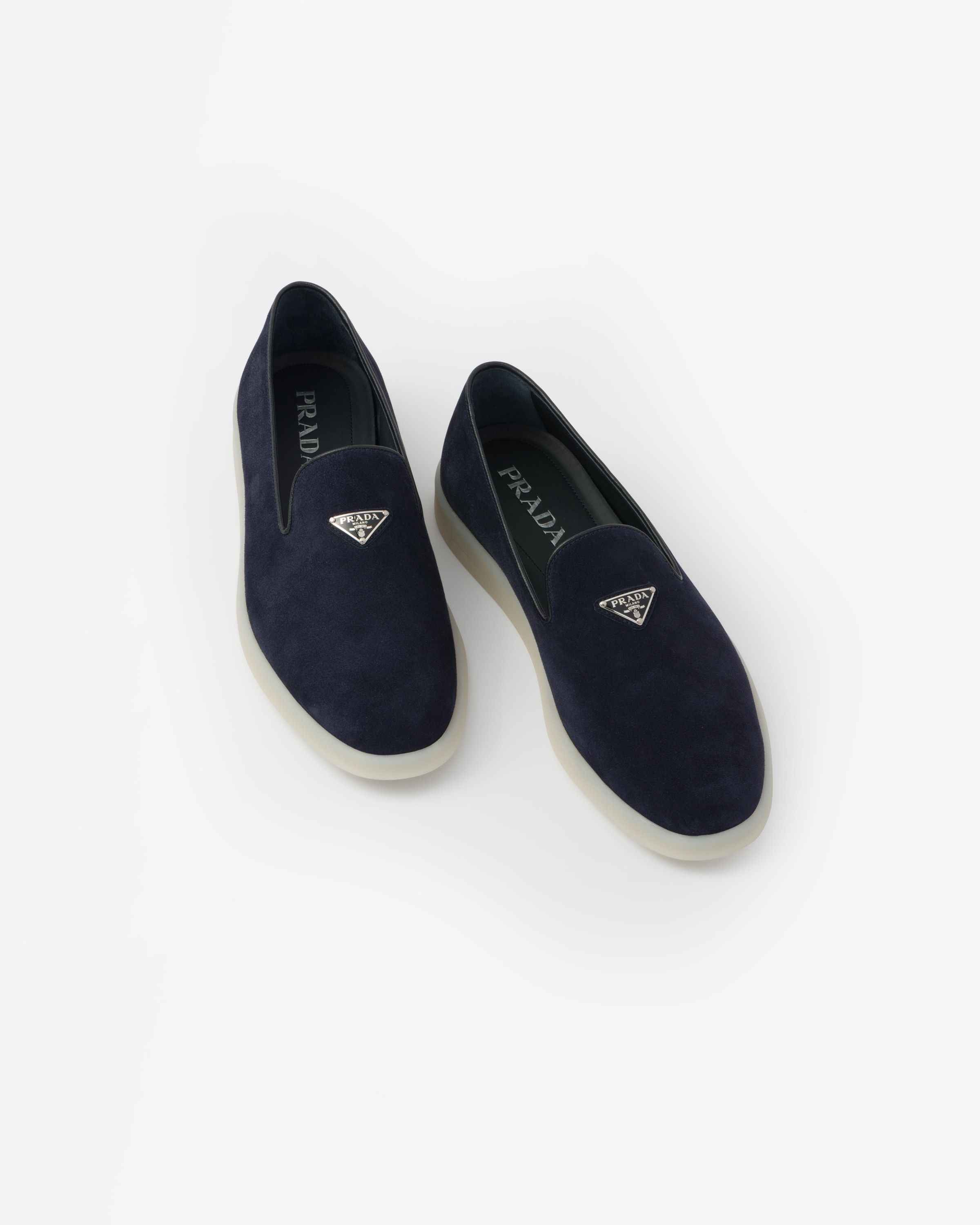 Prada o1srvl11e0226 Suede Slippers in Blue Size US 9 / EU 42 - 4 Thumbnail