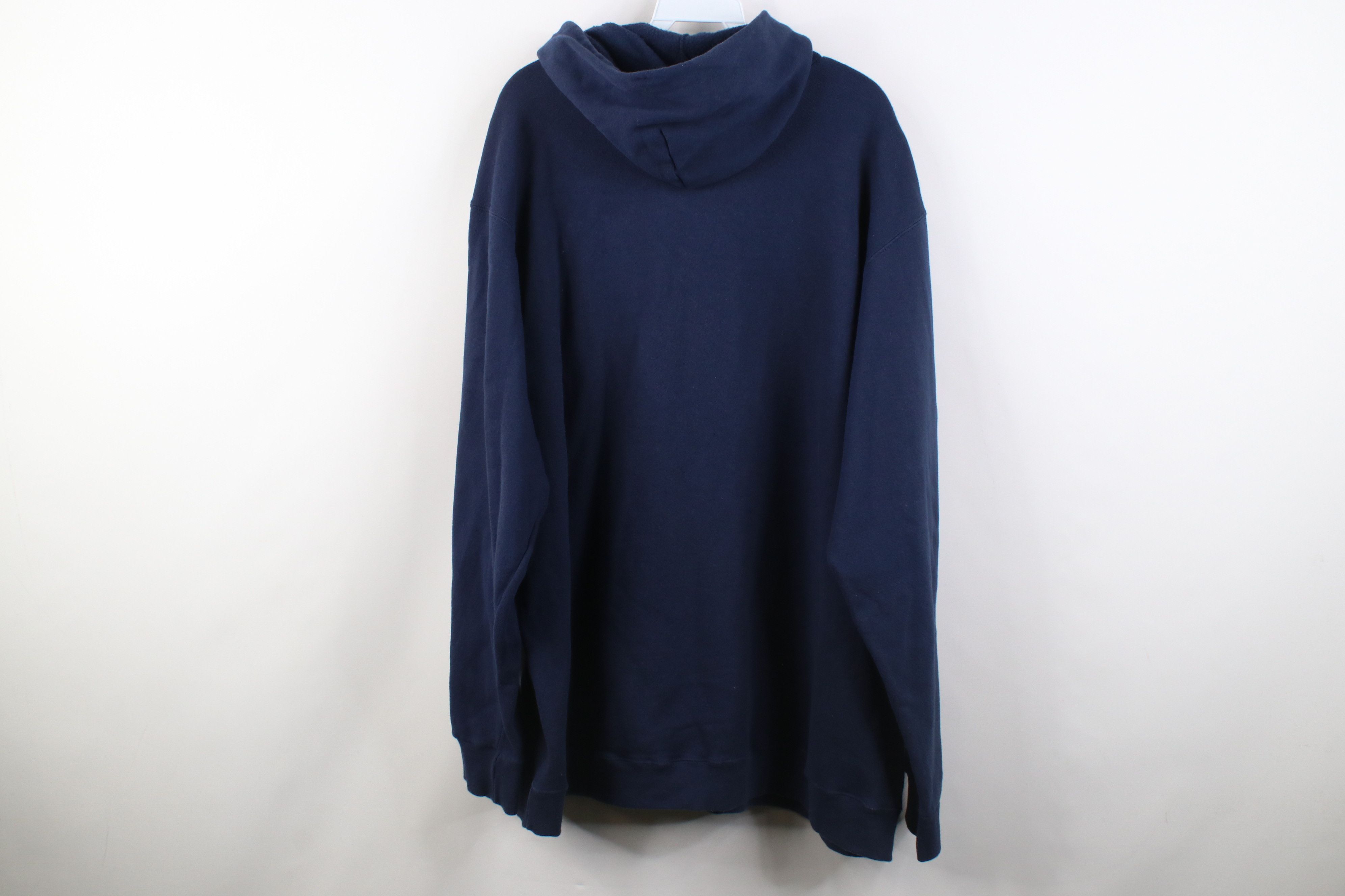 Nike Vintage 90s Y2K Nike Spell Heavyweight Hoodie Navy Blue USA Size US L / EU 52-54 / 3 - 12 Thumbnail