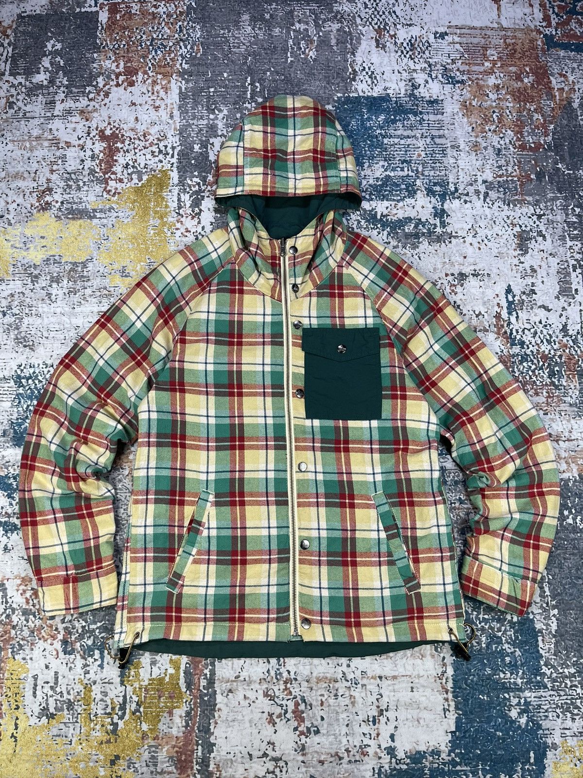 GRN Vtg Grn 60/40 Reversible Nylon/Plaid Checkered Jackets Size US M / EU 48-50 / 2 - 1 Thumbnail