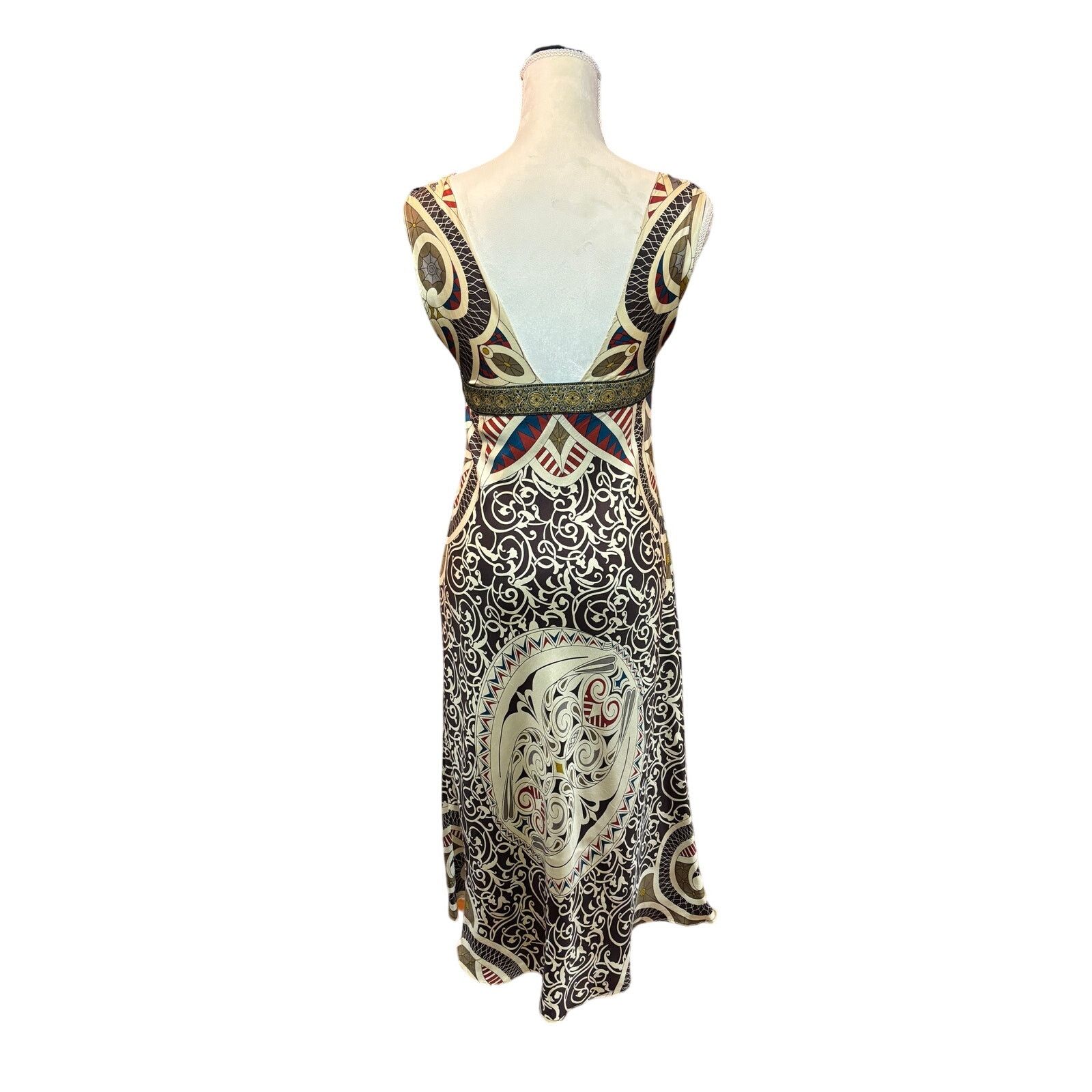 Nicole Miller Nicole Miller Silk Multi-Color Slip Dress Size 6 Size S / US 4 / IT 40 - 3 Thumbnail