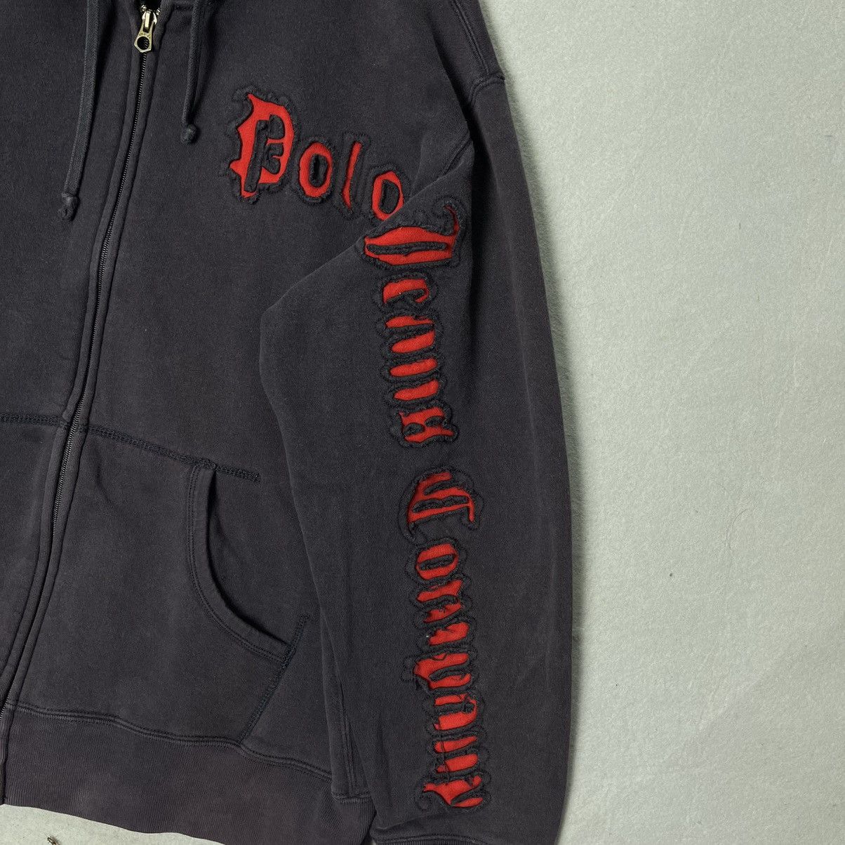 Polo Ralph Lauren Vintage Polo Jeans Co. Gothic Logo Zip Hoodie Size US L / EU 52-54 / 3 - 4 Thumbnail