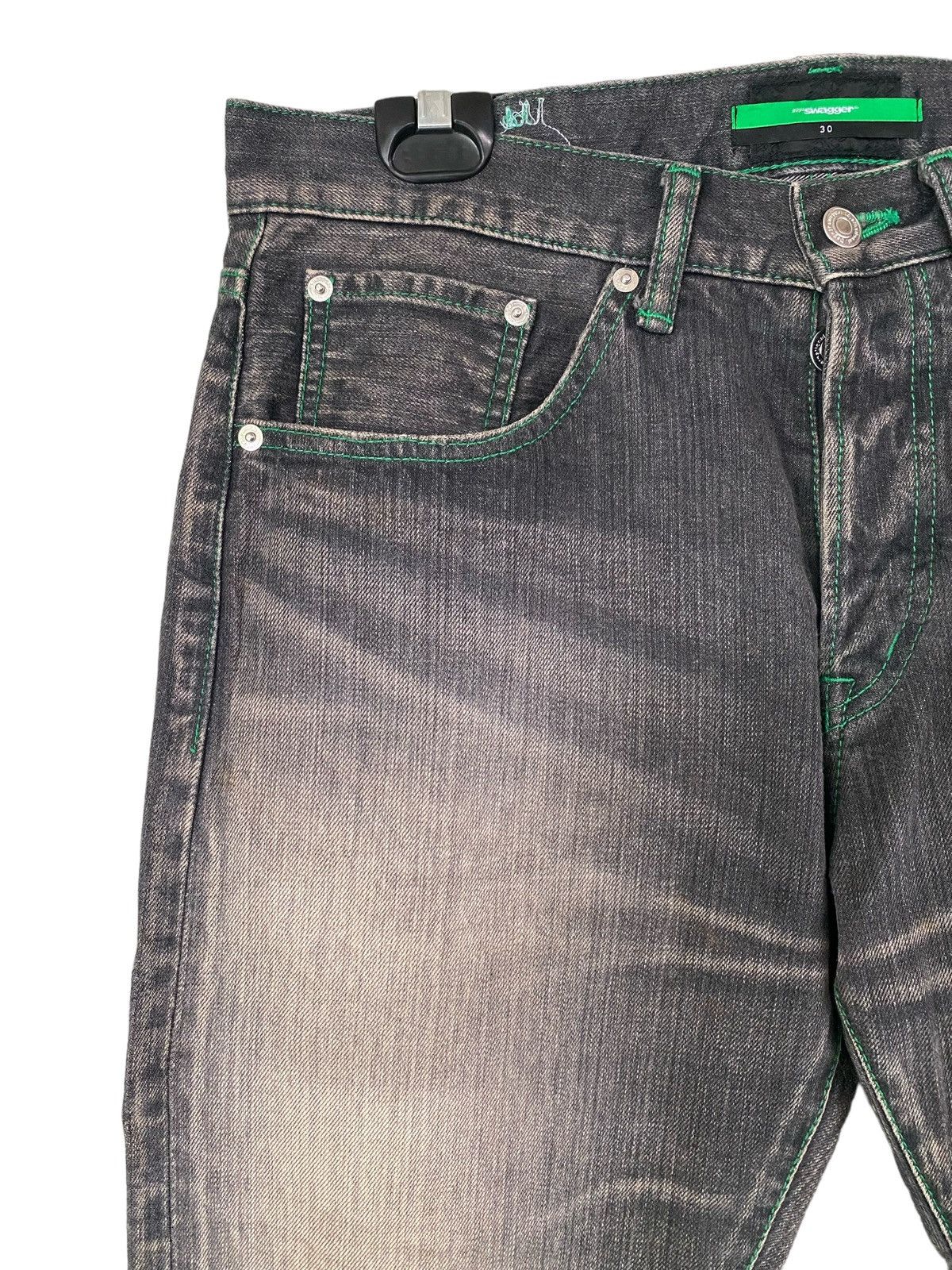 Swagger Vintage SWAGGER Distressed Heather Black W34” Size US 34 / EU 50 - 5 Thumbnail