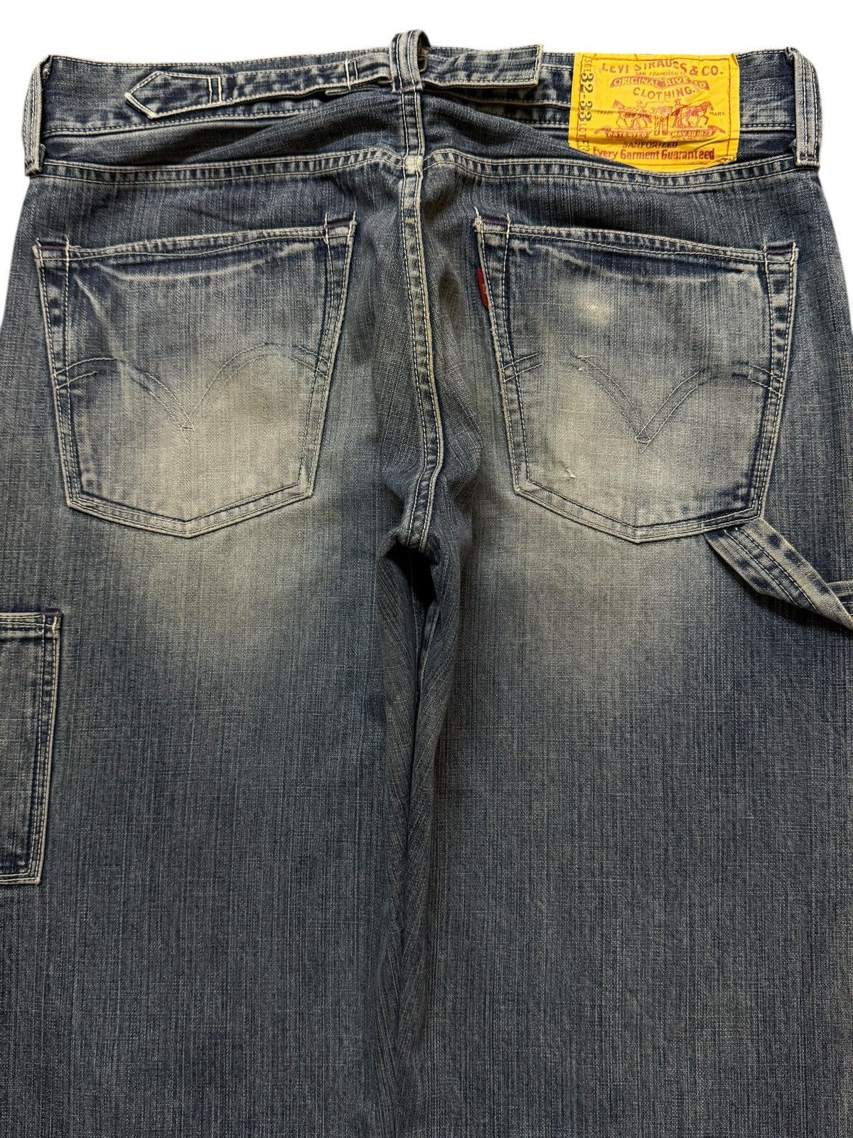 Levi's Vintage 90s Levis 503 Carpenter Distress Wide Leg Baggy Size US 33 - 4 Thumbnail