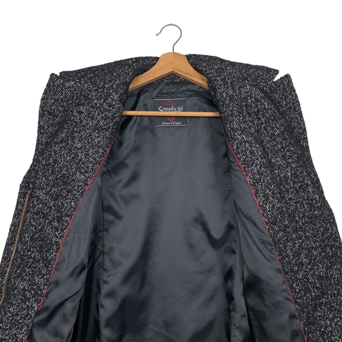 Japanese Brand Japanese Brand Simplicite Herringbone Wool Jacket Size M / US 6-8 / IT 42-44 - 12 Thumbnail