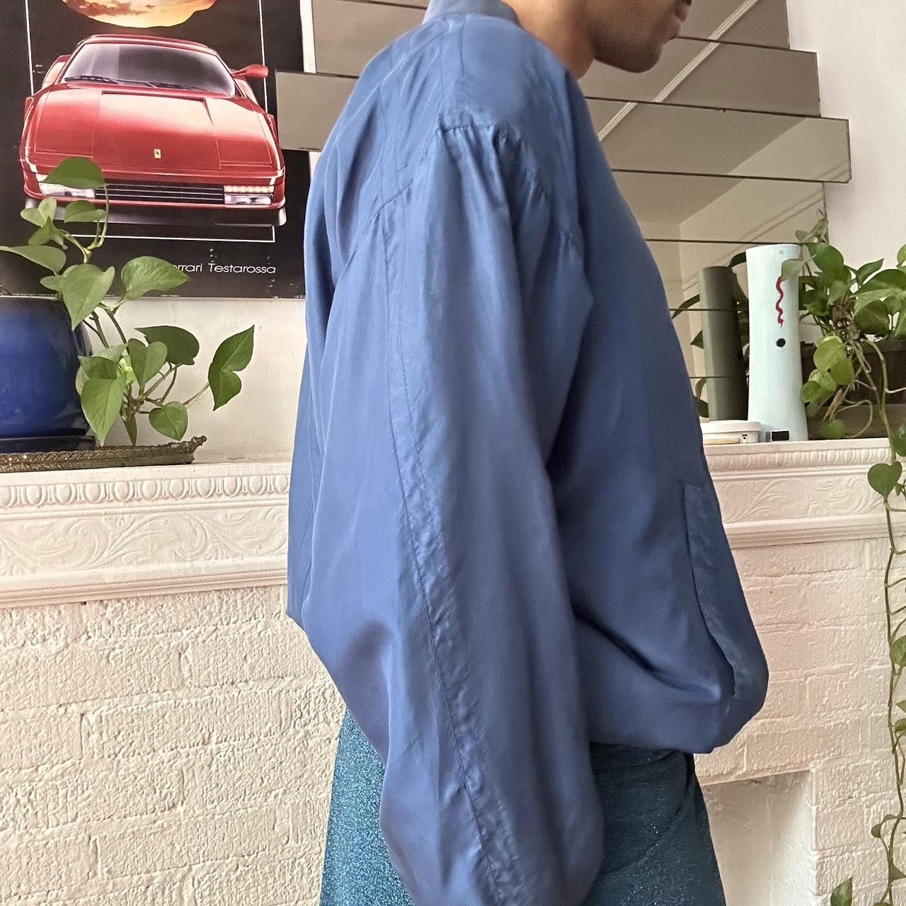 Other VINTAGE BLUE SILK OVERSIZED BOMBER JACKET _ XL Size US XL / EU 56 / 4 - 5 Thumbnail