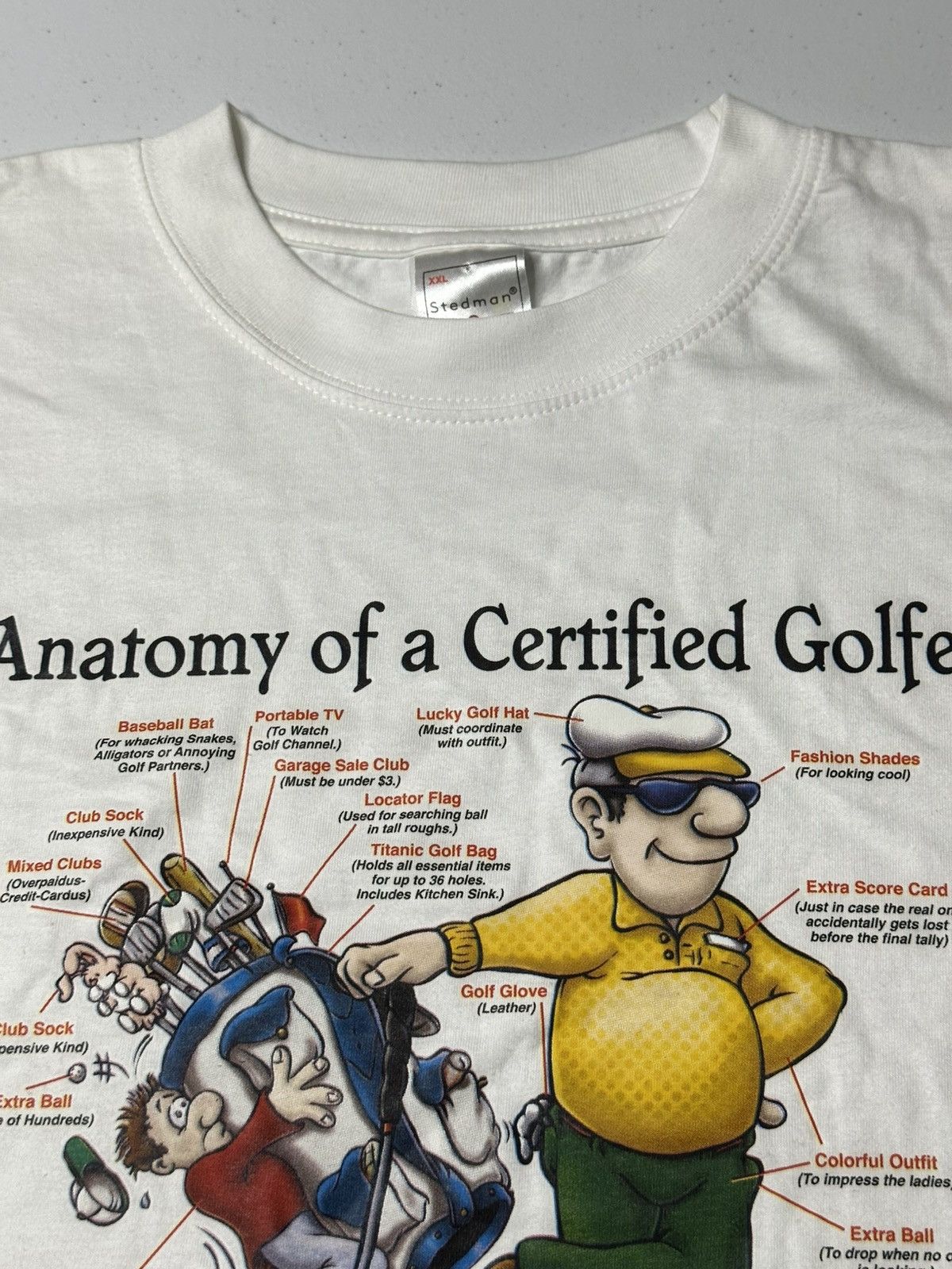Other Vintage Anatomy Of a Certified Golfer graphic T-shirt Size US XXL / EU 58 / 5 - 4 Thumbnail