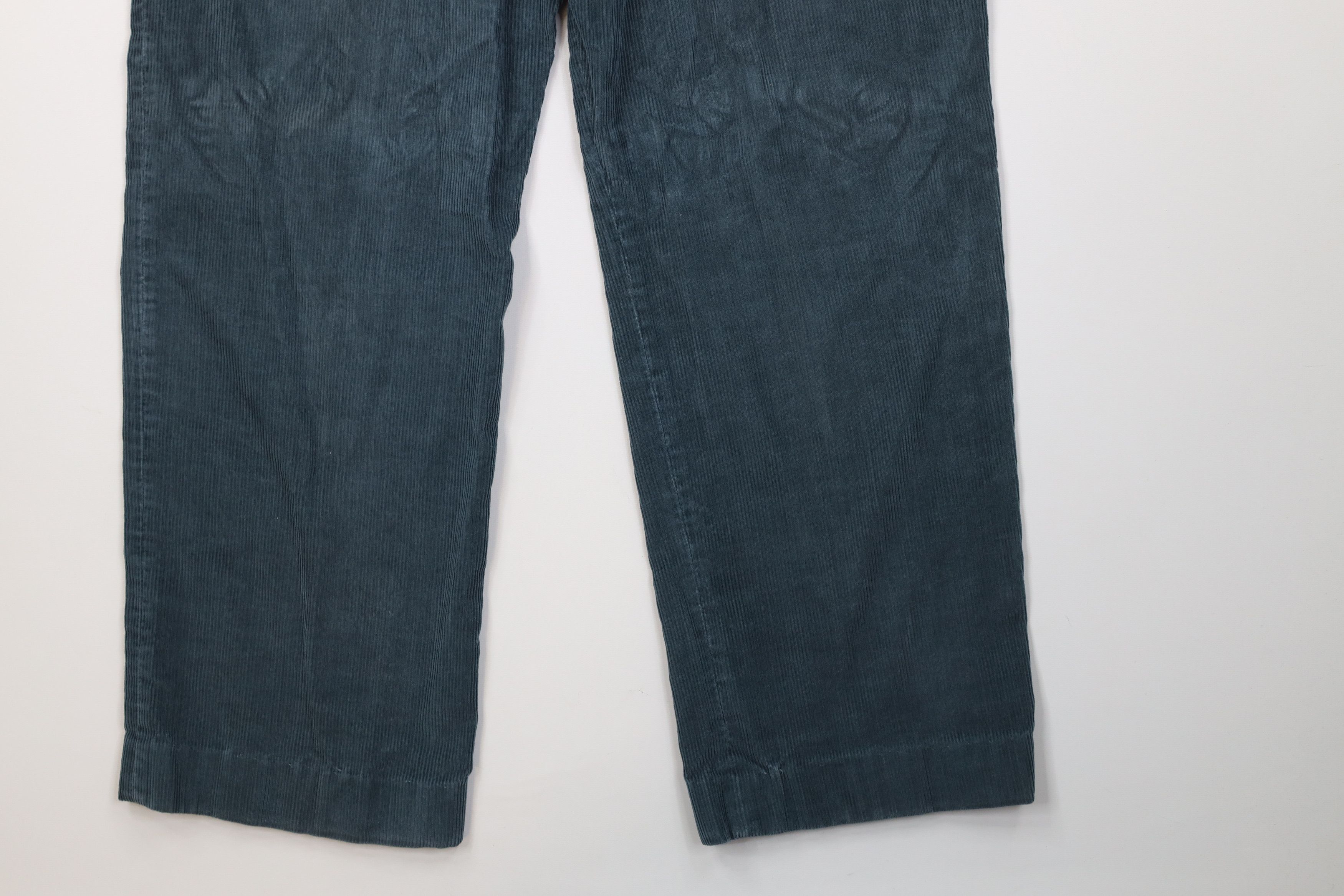 Vintage Vintage 70s Streetwear Wide Leg Corduroy Pants Green USA Size US 38 / EU 54 - 13 Thumbnail