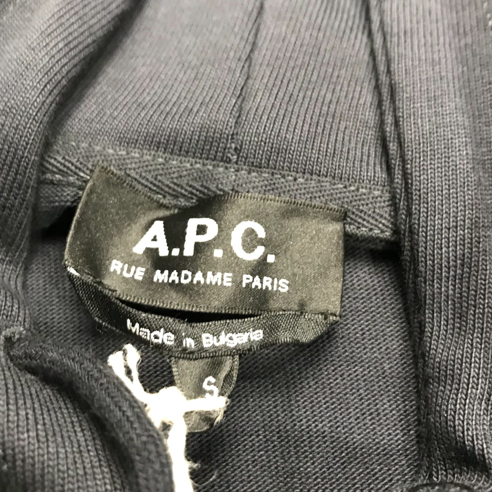 A.P.C. APC Rue Madame Paris Hoodie Mens Small Black Designer Solid Sweatshirt NWT Size US S / EU 44-46 / 1 - 5 Thumbnail