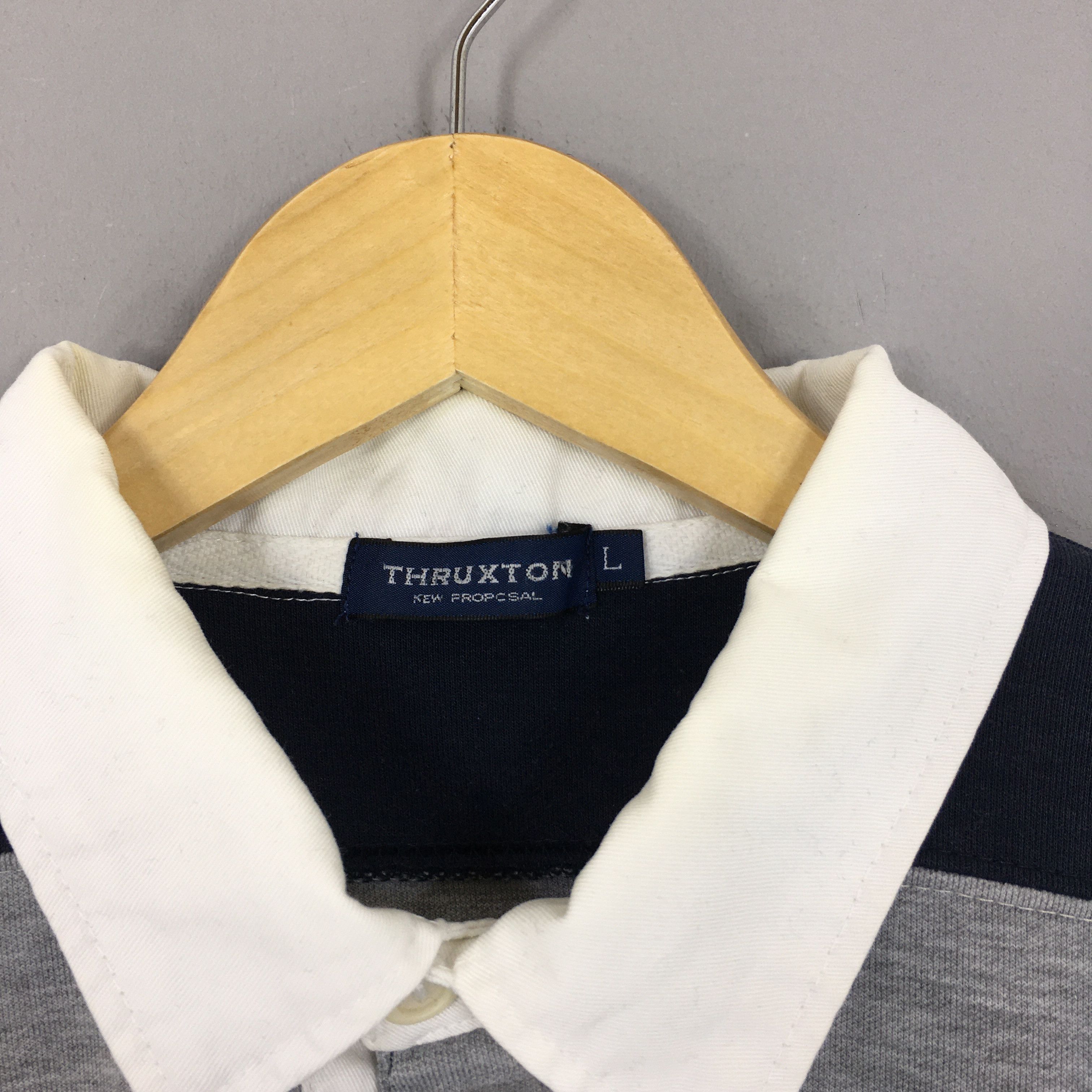 Solid & Striped × Vintage Vintage Thruxton Stripes Polo Rugby Shirt Large Size US L / EU 52-54 / 3 - 5 Thumbnail