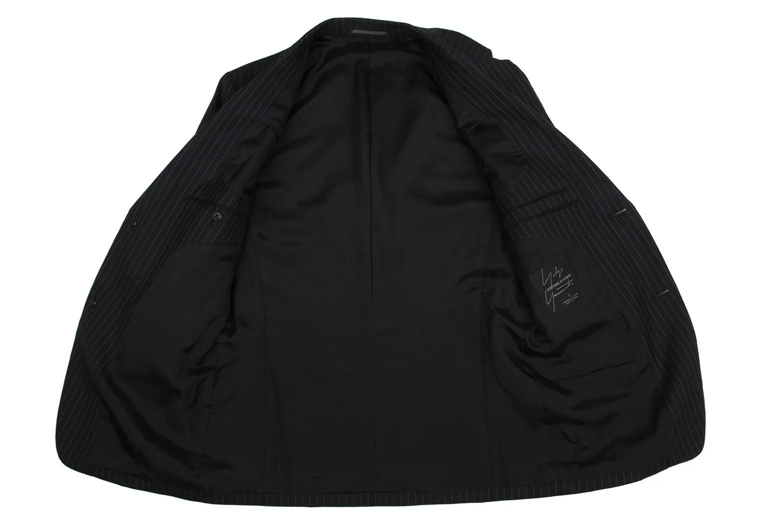 Yohji Yamamoto YOHJI YAMAMOTO COSTUME D'HOMME Wool Chalk Stripe Jacket Size US M / EU 48-50 / 2 - 11 Thumbnail
