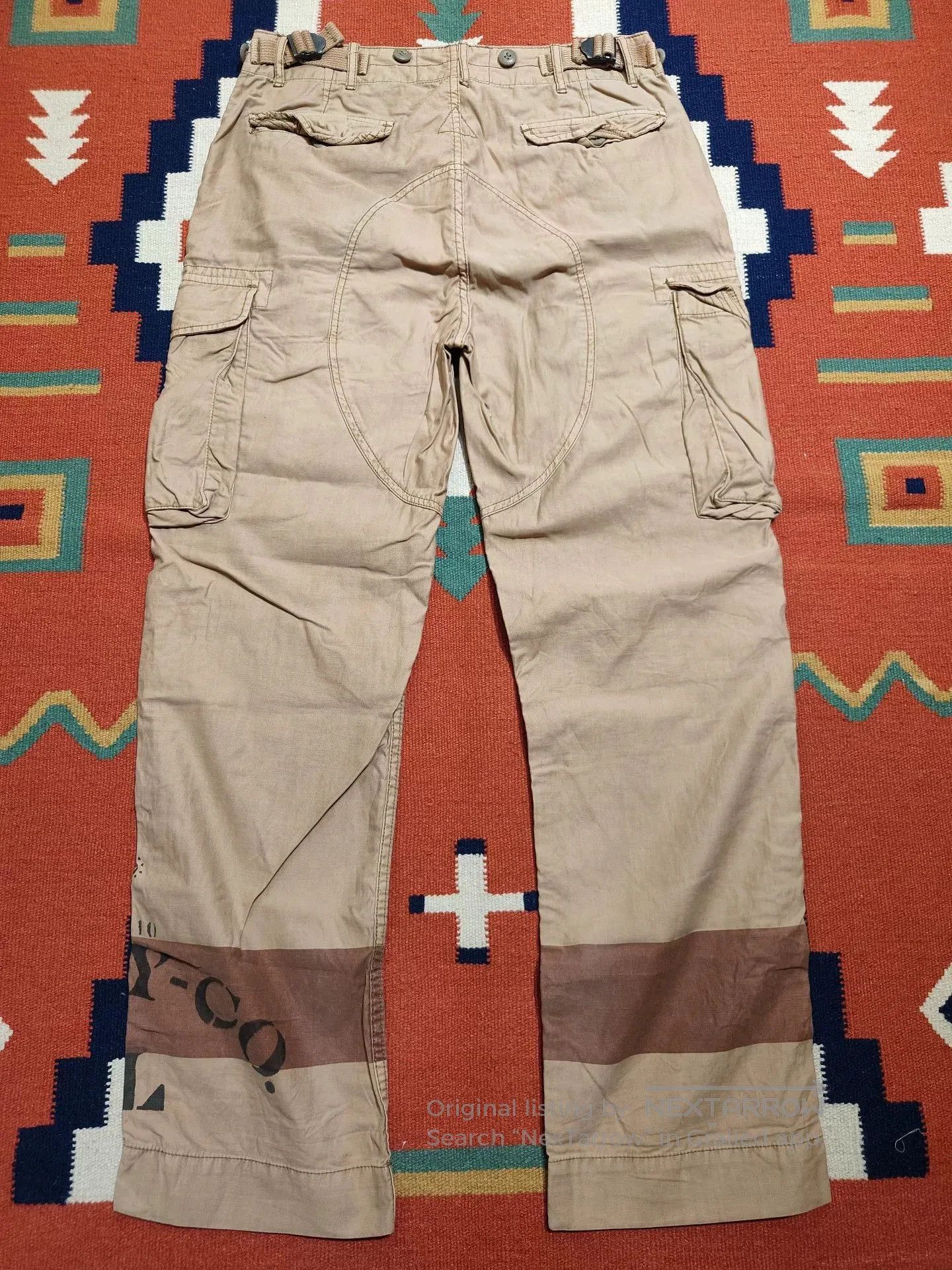 Rugby Ralph Lauren Ralph Lauren Rugby Distressed Cargo Pants. Size US 32 / EU 48 - 3 Thumbnail
