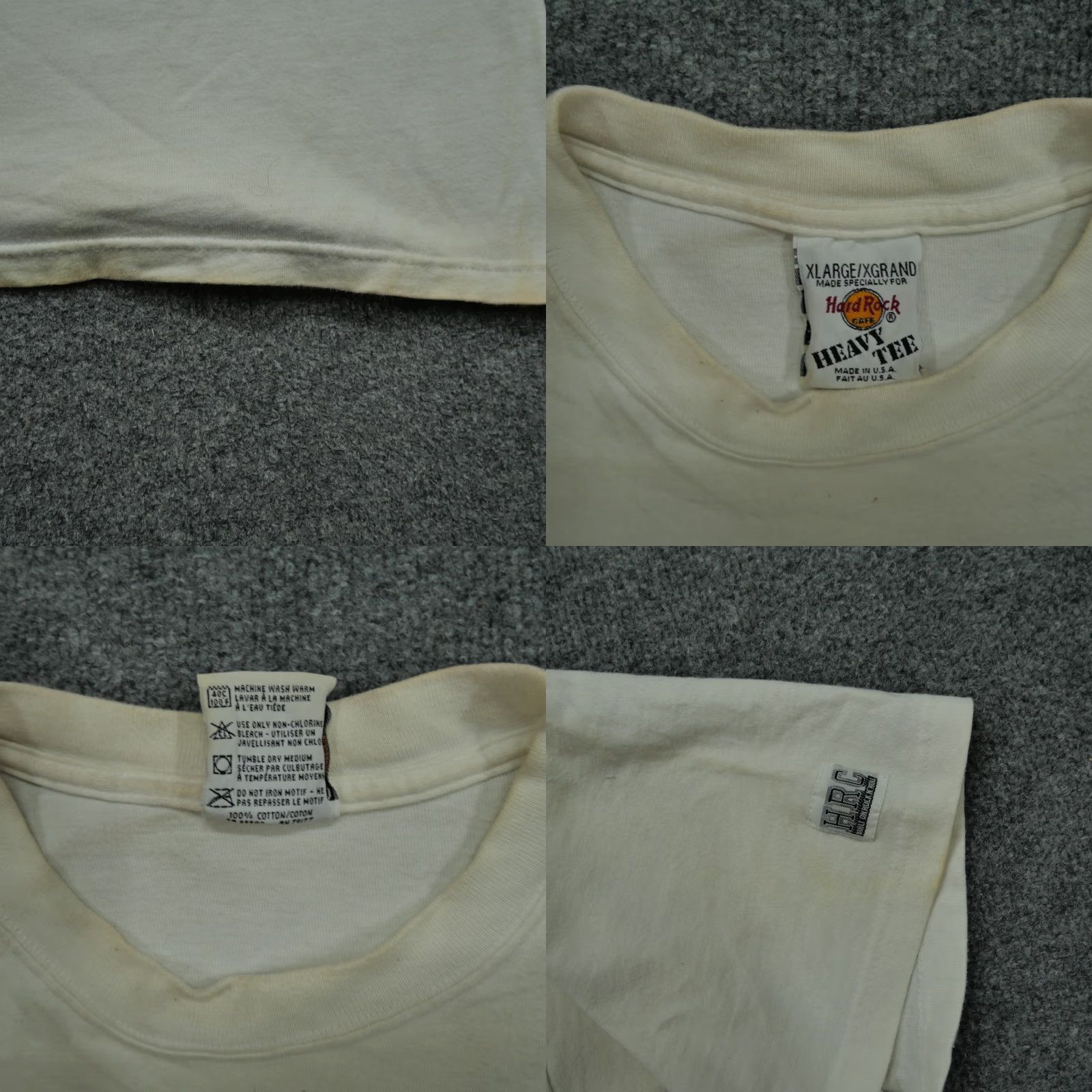 Hard Rock Cafe VINTAGE Hard Rock Cafe Shirt Adult XL White Mens 90s T-Shirt Size US XL / EU 56 / 4 - 8 Thumbnail
