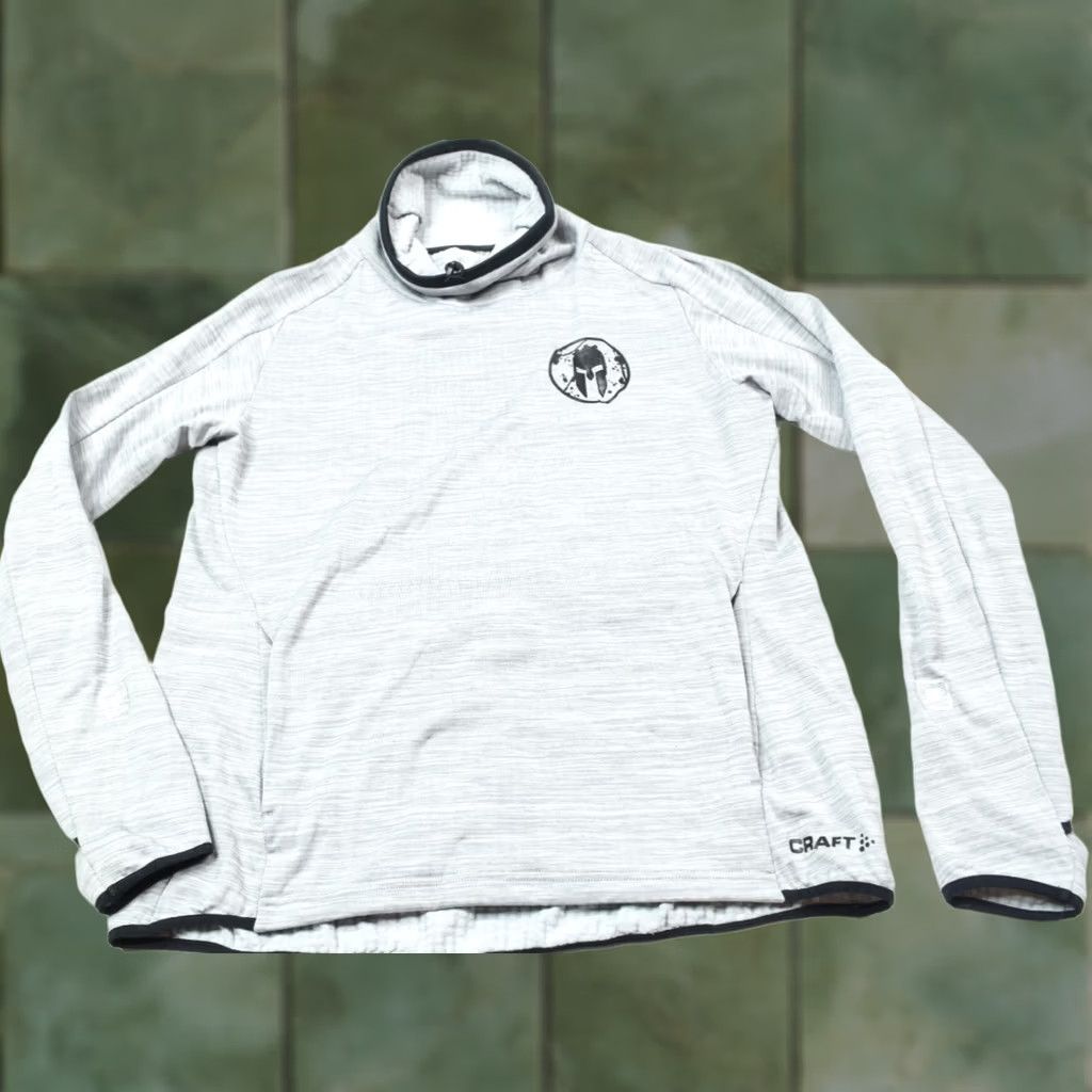 Vintage Craft Spartan Race Grid Fleece Athletic Top Mens L Gray Long Sleeve Mock Top Size US L / EU 52-54 / 3 - 1 Thumbnail