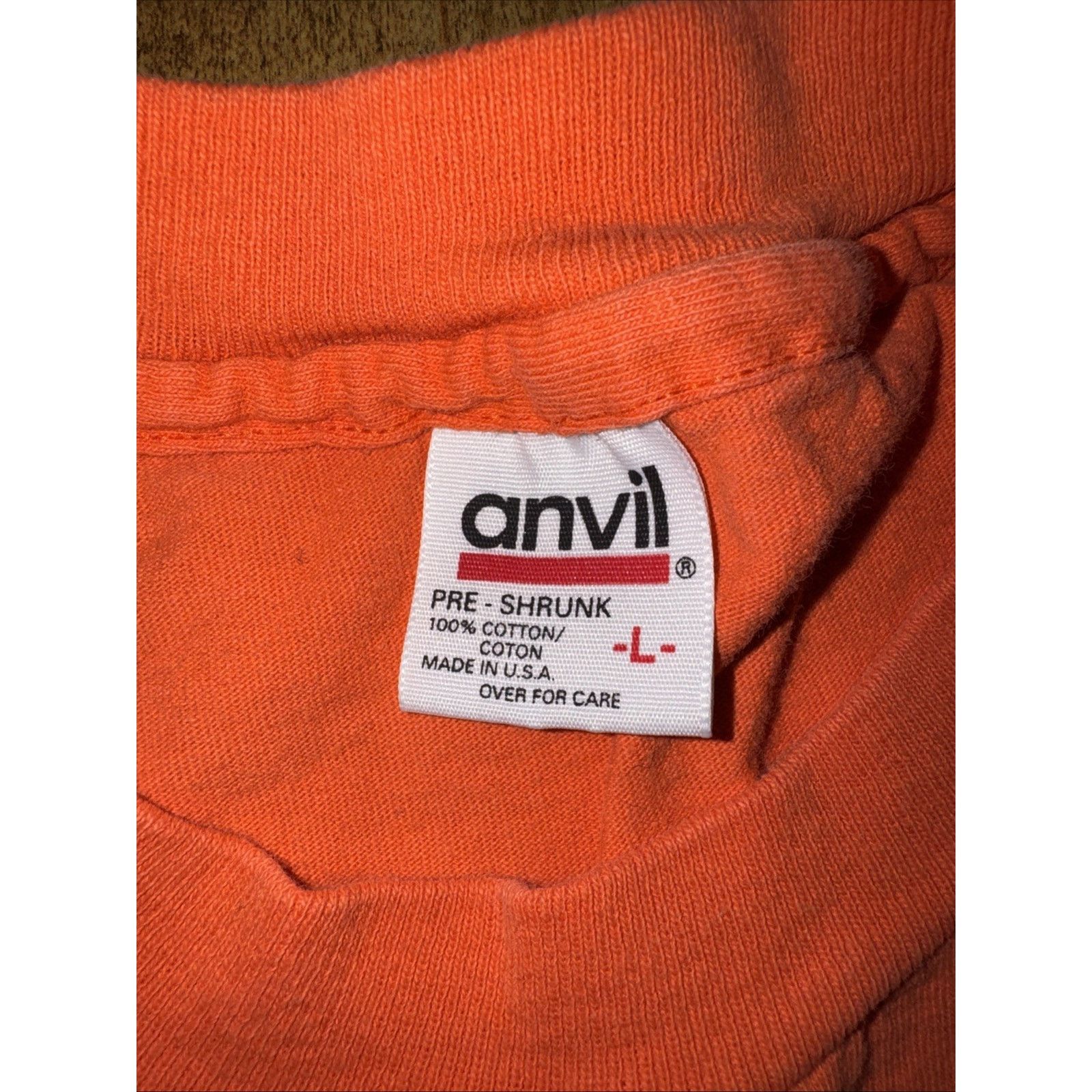 Anvil Vintage Anvil Pocket T-Shirt Orange L Mountain Rescue USA Size US L / EU 52-54 / 3 - 4 Thumbnail