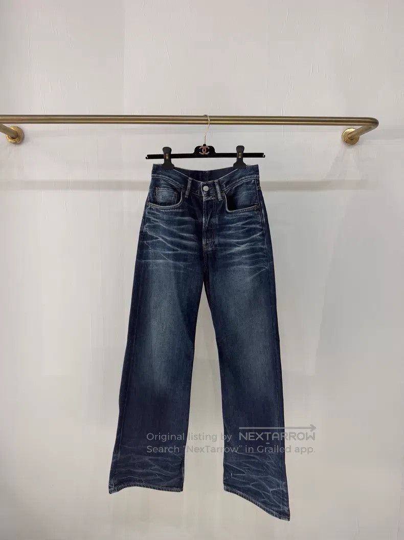 Acne Studios Acne Studios 2021 Washed Water Ripple Cat Eye Straight Jea Size 40" / US 18 - 1 Thumbnail