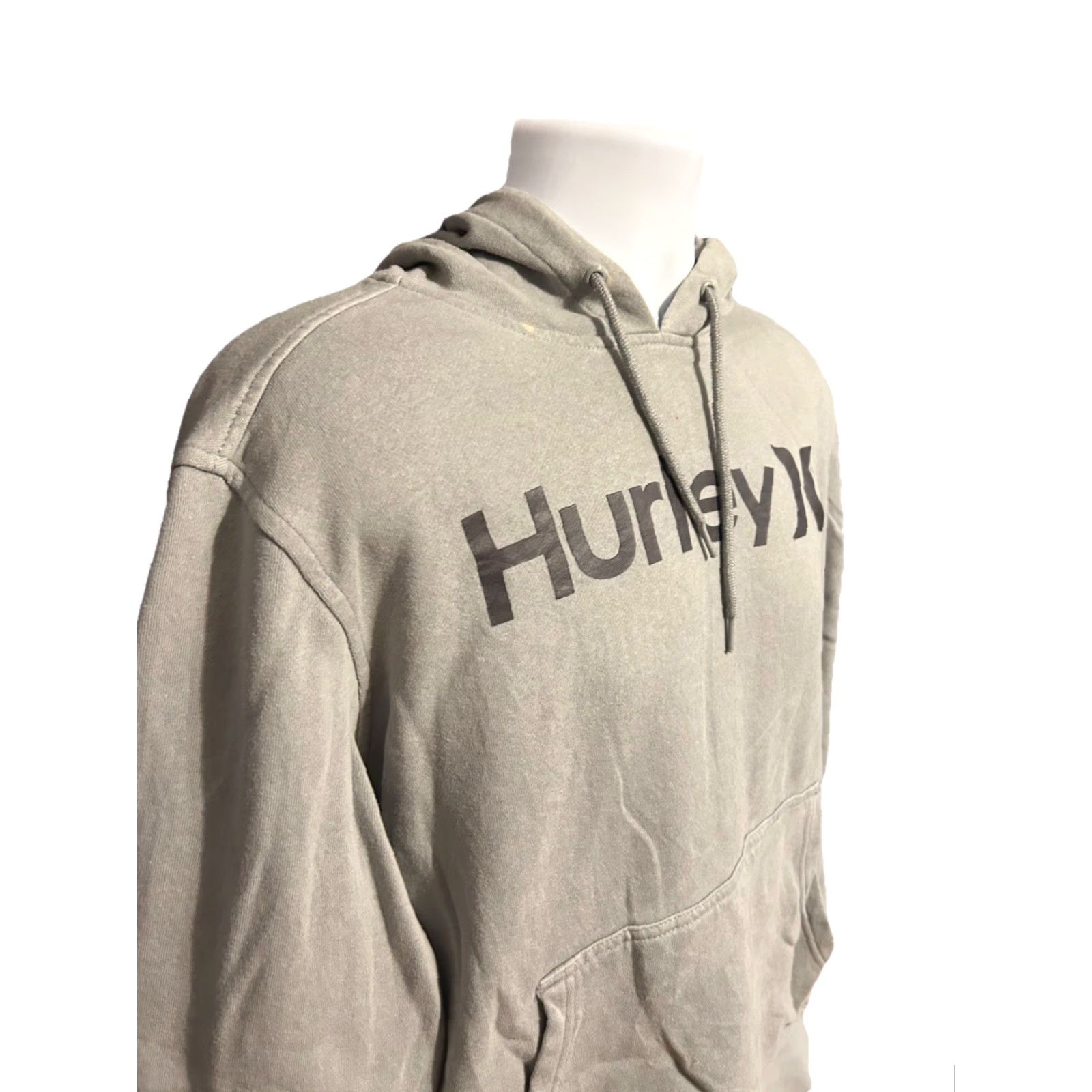 Hurley Hurley Hoodie Men Medium Gray Surfer Surfing Drawstring Kangaroo Pocket Logo Hooded Pullover Long Sleeve Size US M / EU 48-50 / 2 - 3 Thumbnail