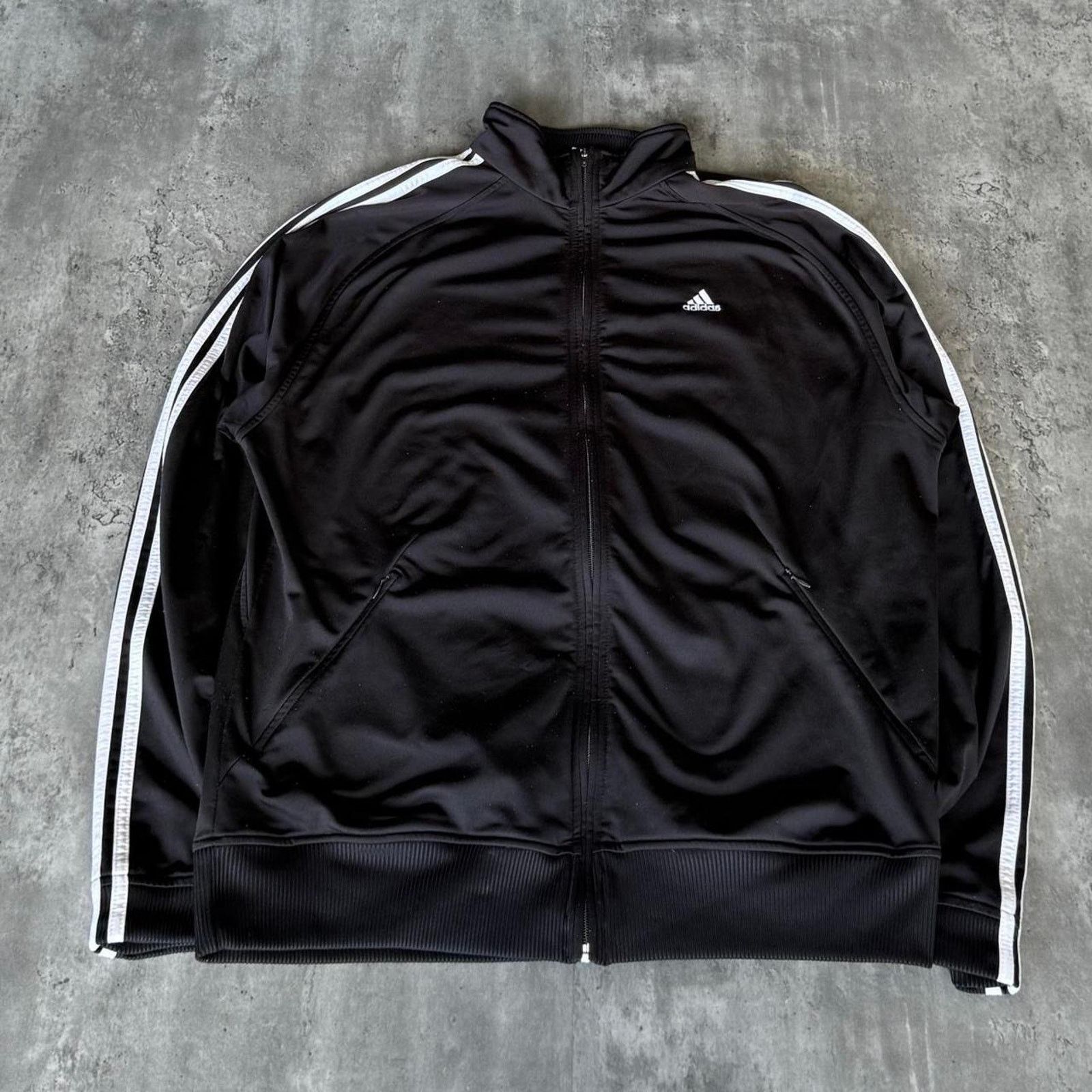 Adidas × Vintage Vintage Y2K Adidas Baggy Graphic Grunge Opium Jacket Size US L / EU 52-54 / 3 - 1 Thumbnail