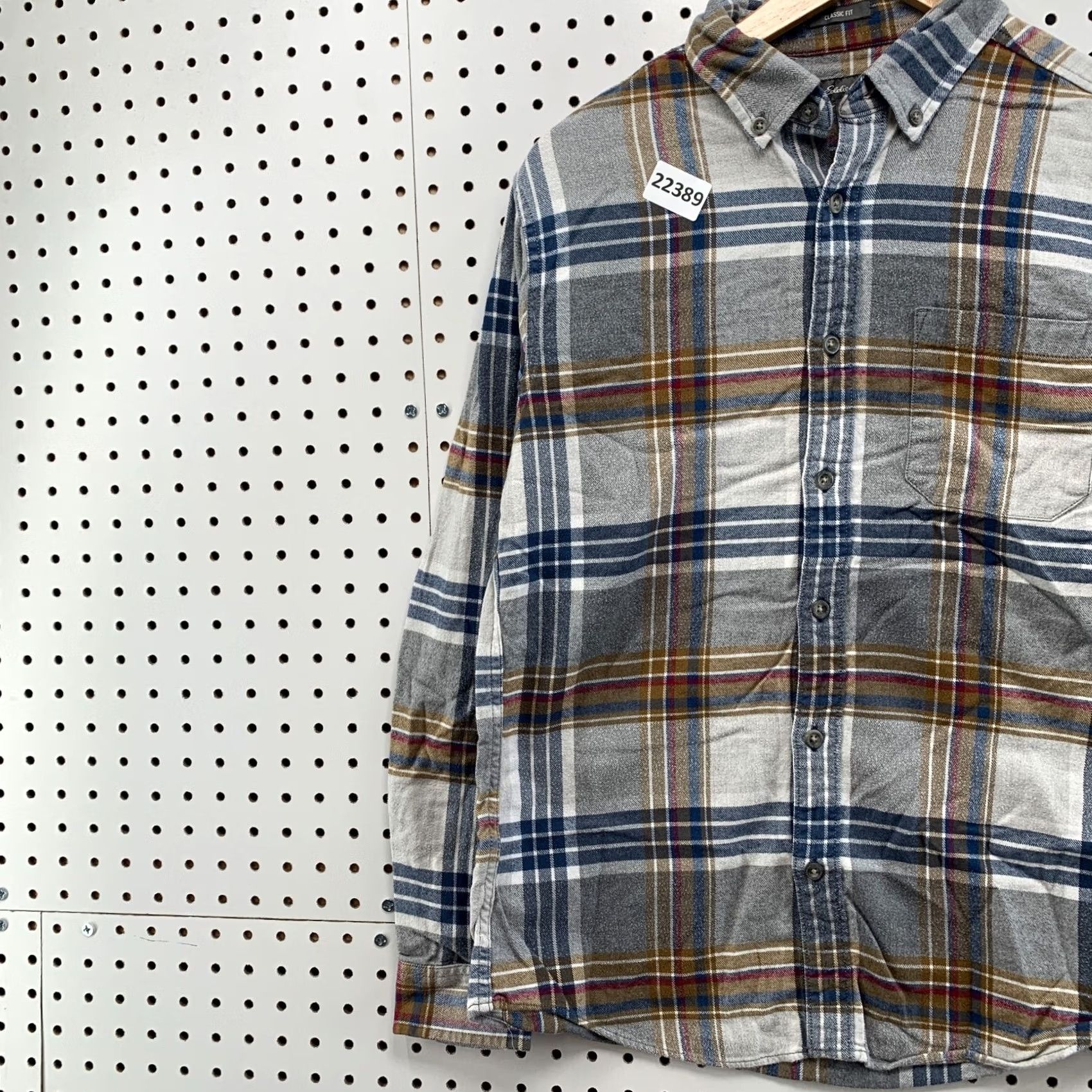 Eddie Bauer Eddie Bauer Shirt Mens S Gray Button Down Flannel Men Blue 20x27 Long Sleeve Size US S / EU 44-46 / 1 - 3 Thumbnail