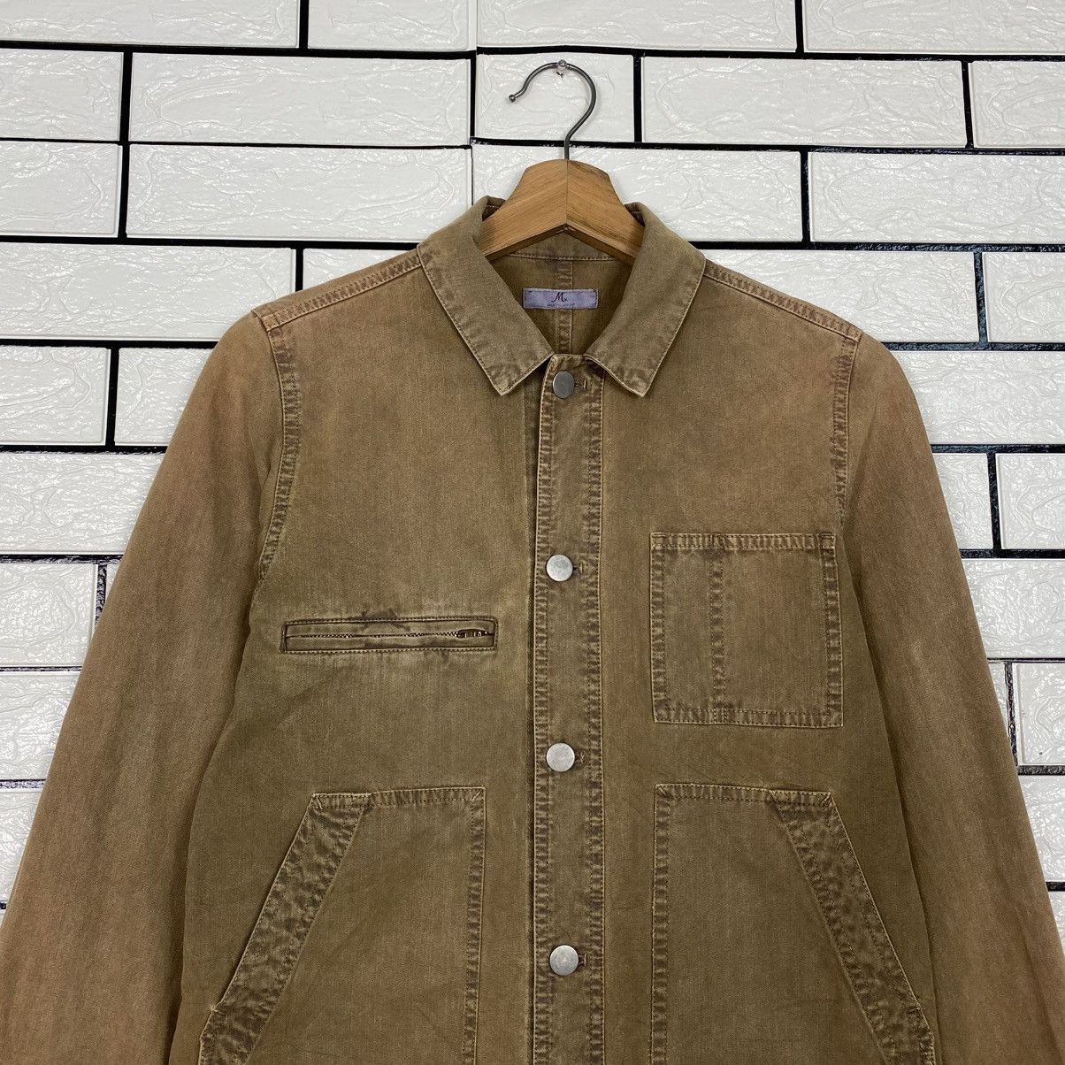Japanese Brand 📌Vintage Hickory Chore Jacket Majestic Lagon Issey Miyake Size US M / EU 48-50 / 2 - 4 Thumbnail