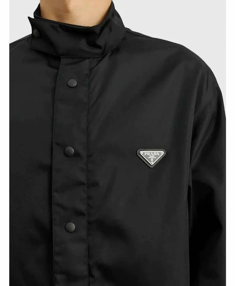 Prada Prada Long Sleeve Nylon Shirt Jacket Size US XXL / EU 58 / 5 - 5 Thumbnail