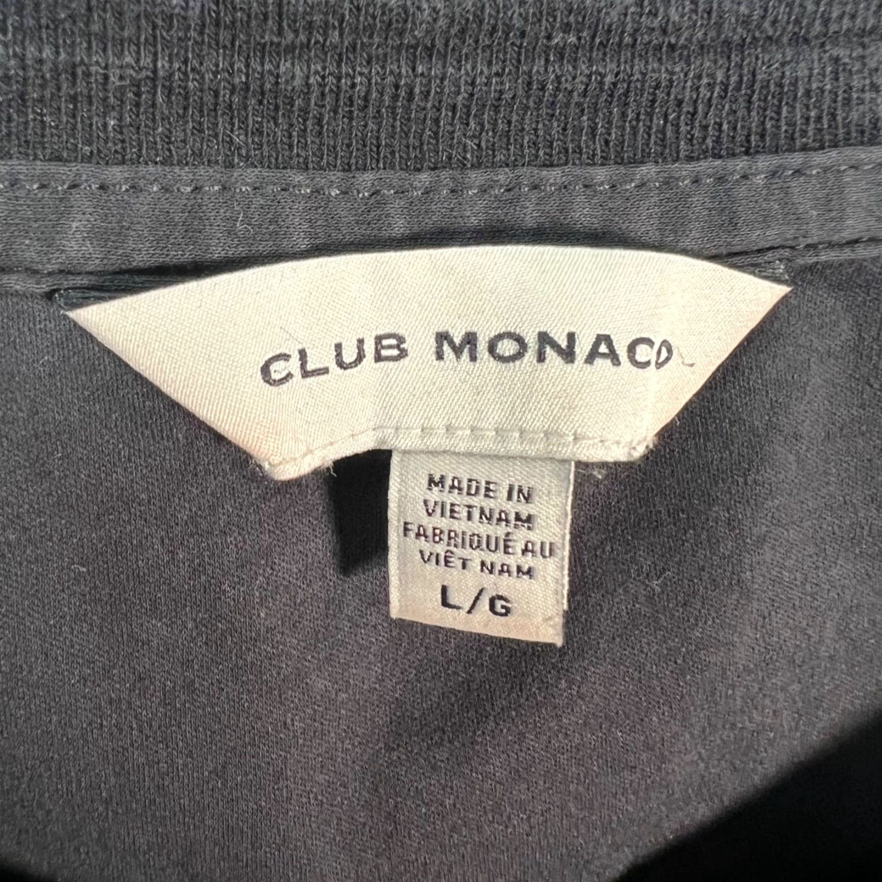Club Monaco Club Monaco Mens Large Black Cotton Crewneck T-Shirt Casual Classic Size US L / EU 52-54 / 3 - 3 Thumbnail
