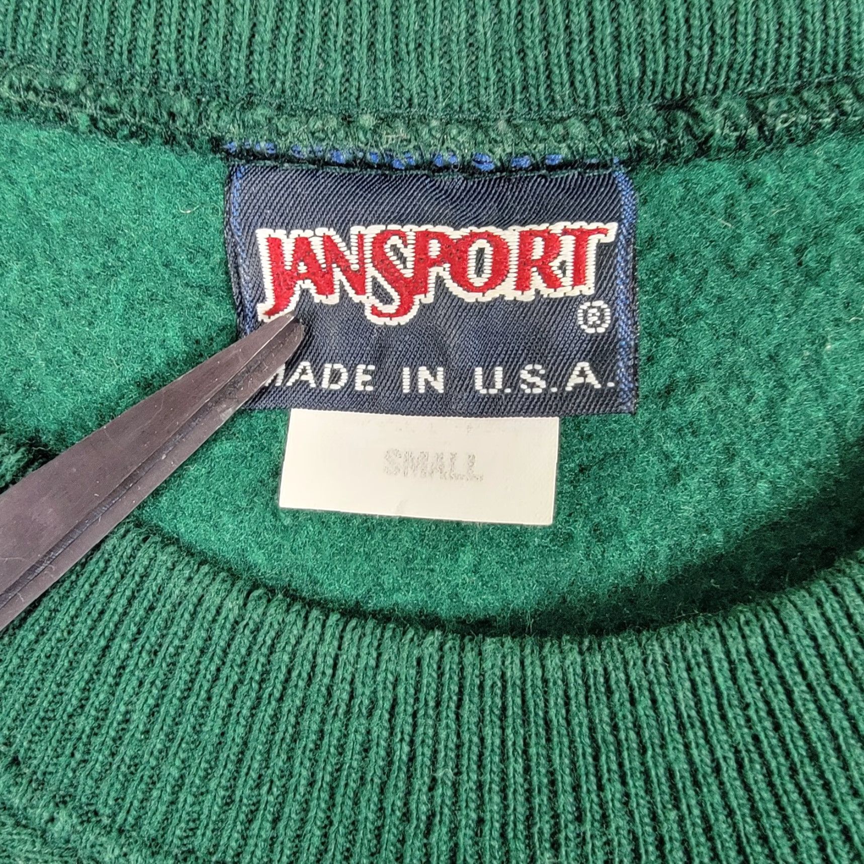 Jansport VINTAGE JanSport Men's Small CSUS Alumi Green/Blue Cotton Sweatshirt Size US S / EU 44-46 / 1 - 4 Thumbnail
