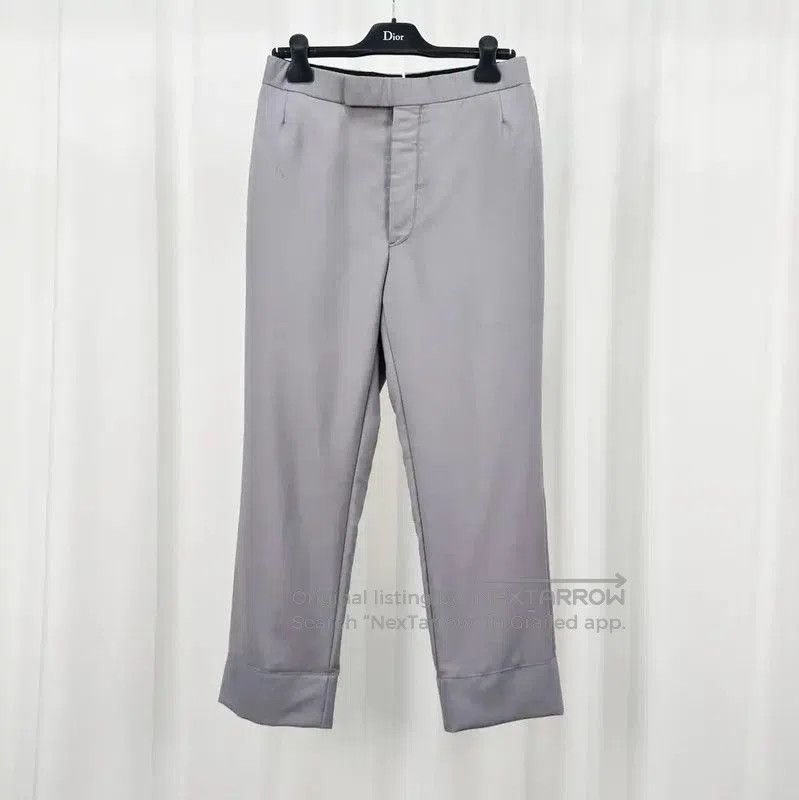 Thom Browne Gray Wool Blend Casual Pants .