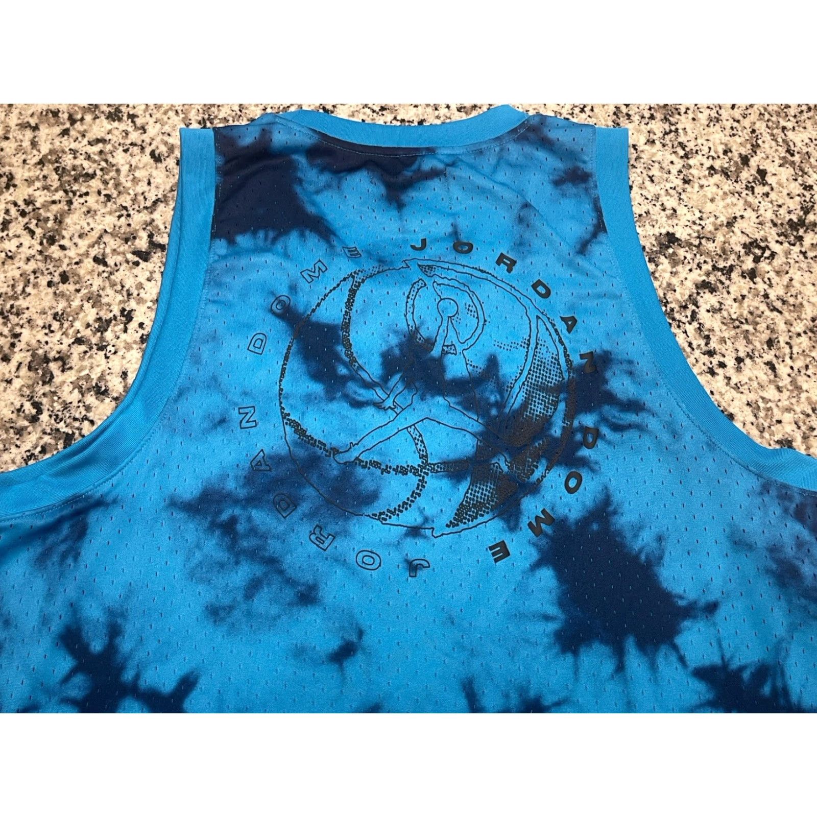 Jordan Brand Jordan Tie Dye Dri Fit Jersey Mens 2XL Blue Size US XXL / EU 58 / 5 - 6 Thumbnail