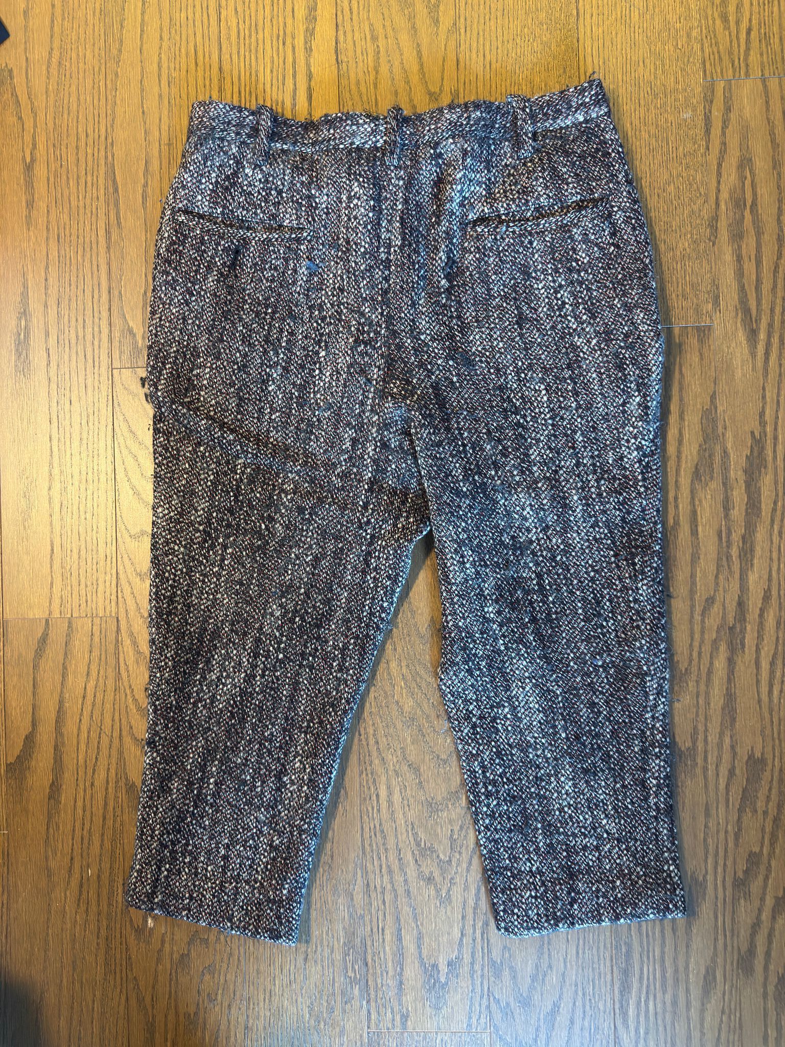 Yohji Yamamoto Yohji Yamamoto Pour Homme Cropped Wool Trousers Size US 34 / EU 50 - 3 Thumbnail