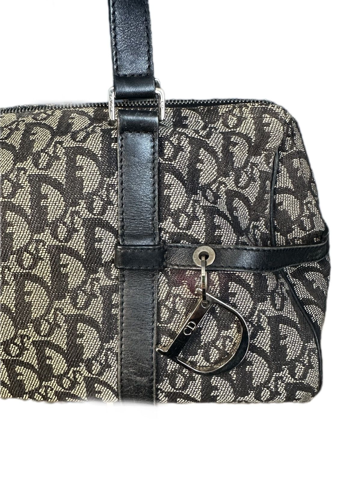 Christian Dior Trotter Monogram Boston Shoulder Bag