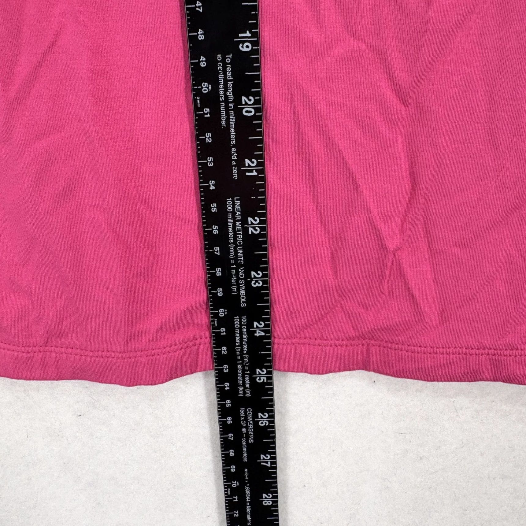 Talbots Talbots Shirt Womens XL Pink Square Neck Short Sleeve Rayon Spandex Stretch Top Size XL / US 12-14 / IT 48-50 - 6 Thumbnail