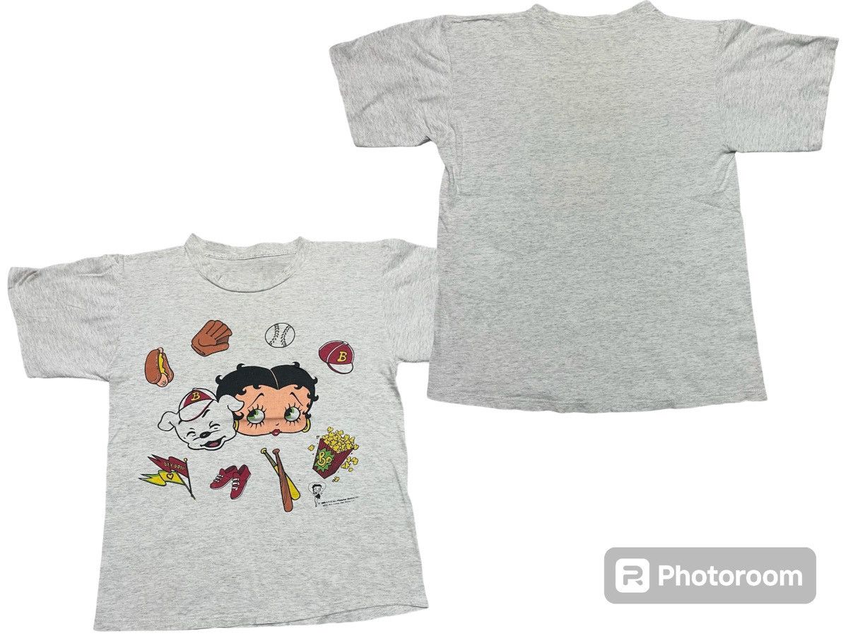 Vintage 80s BETTY BOOP BASEBALL TEES Size US S / EU 44-46 / 1 - 1 Thumbnail