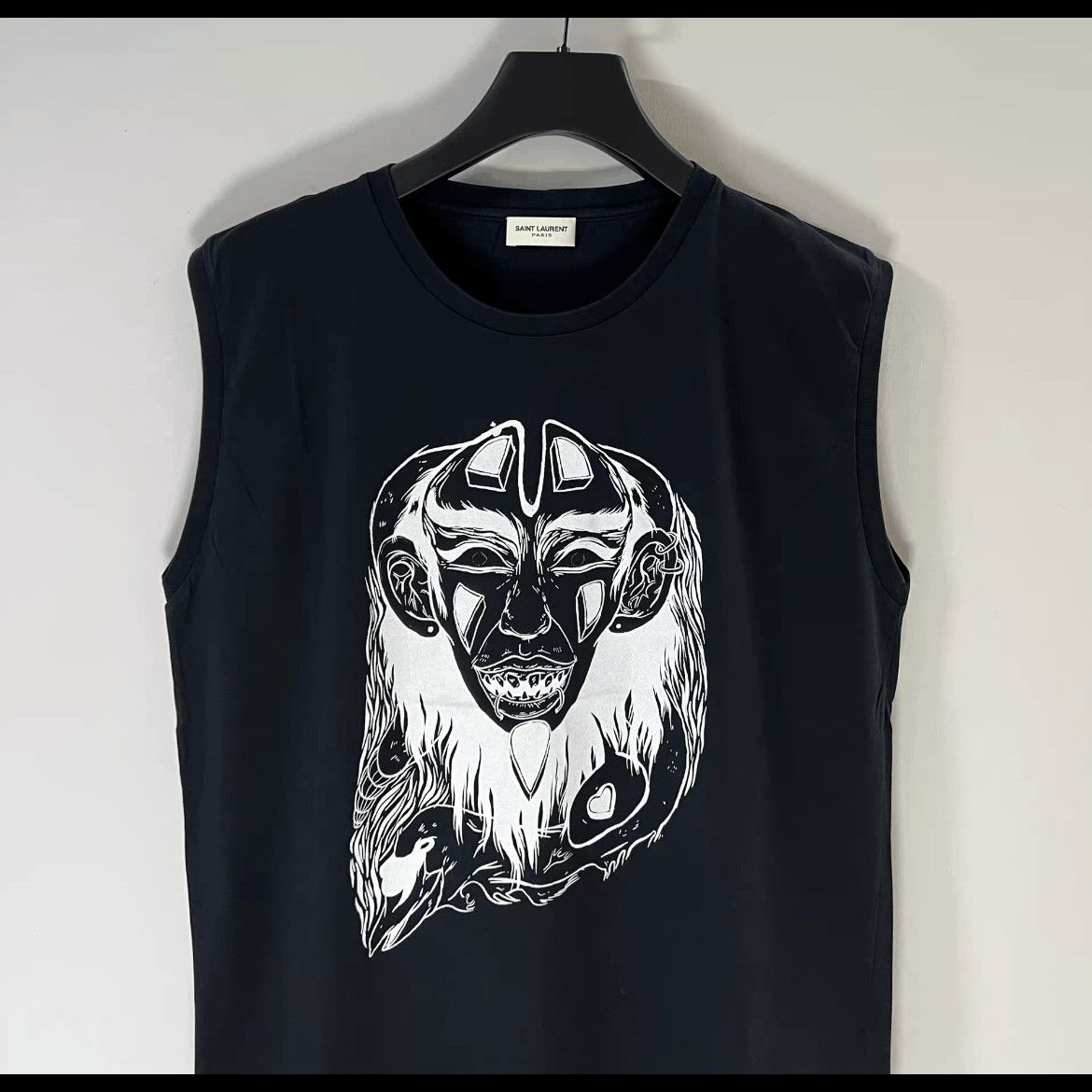 Saint Laurent Paris Saint Laurent Paris Devil Print Tank Top-2508 Size US M / EU 48-50 / 2 - 3 Thumbnail