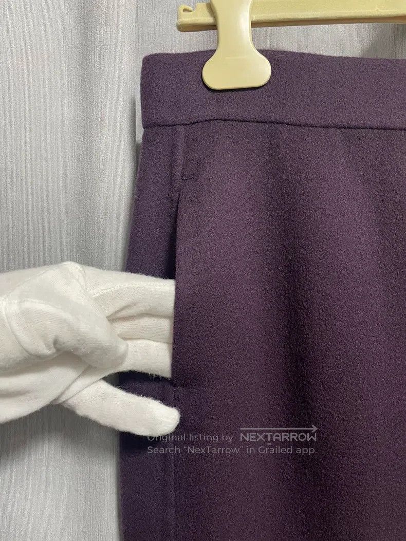 Loro Piana Loro Piana Pure cashmere woolen low-waist straight skirt Size 30" / US 8 / IT 44 - 2 Thumbnail