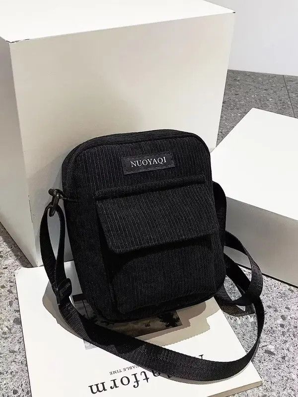 Japanese Brand corduroy cross body bag/satchel Size ONE SIZE - 4 Thumbnail
