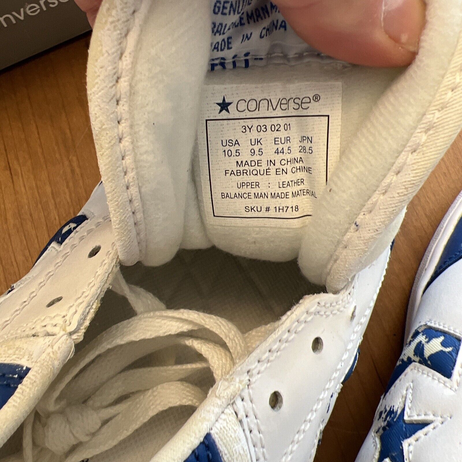 Converse Vintage Converse Weapon Ox Blue/White Size 10.5 1H718 Size US 10.5 / EU 43-44 - 7 Thumbnail